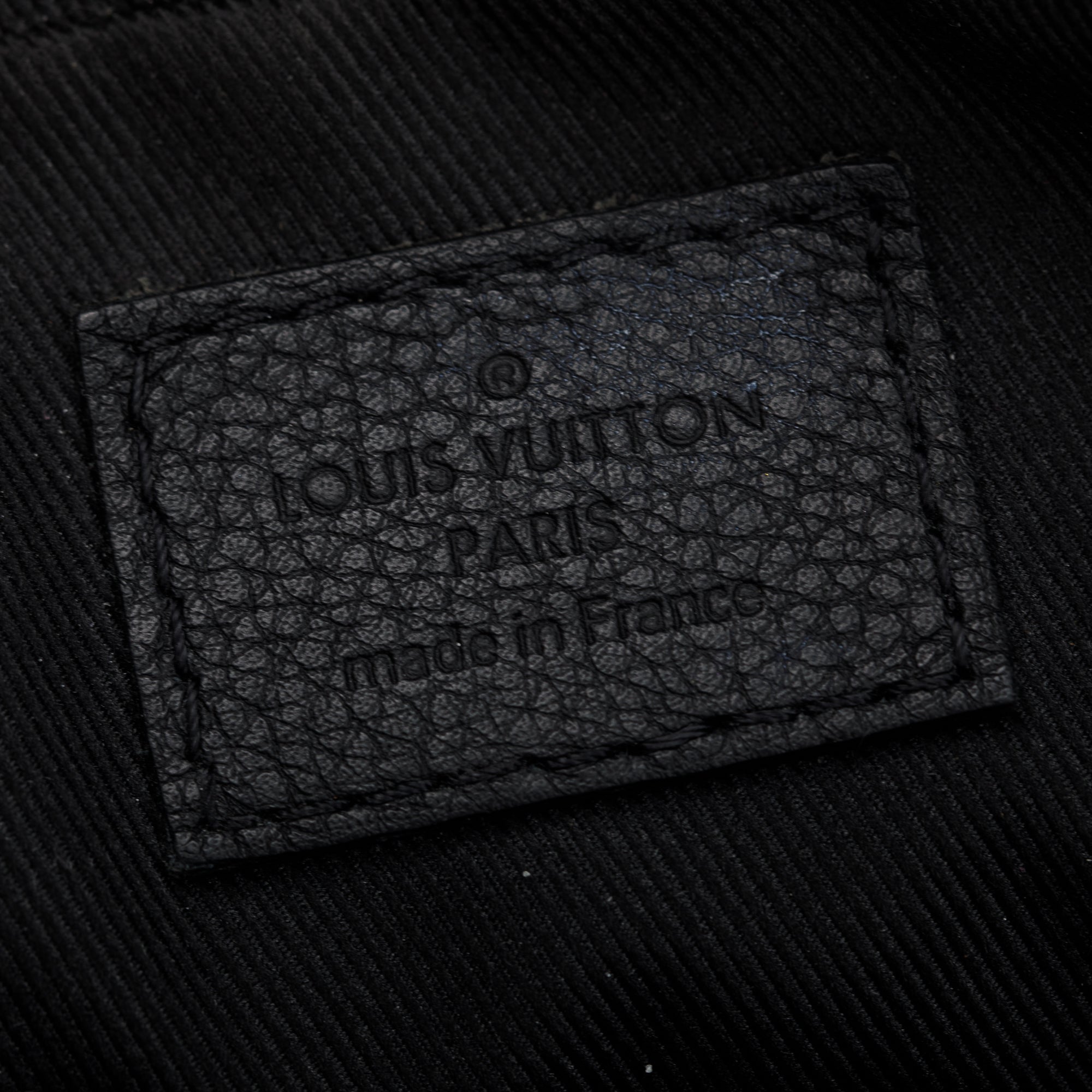 Louis Vuitton 2023 Black Monogram Shadow Embossed Calfskin Leather Trio Messenger Bag w/ Box