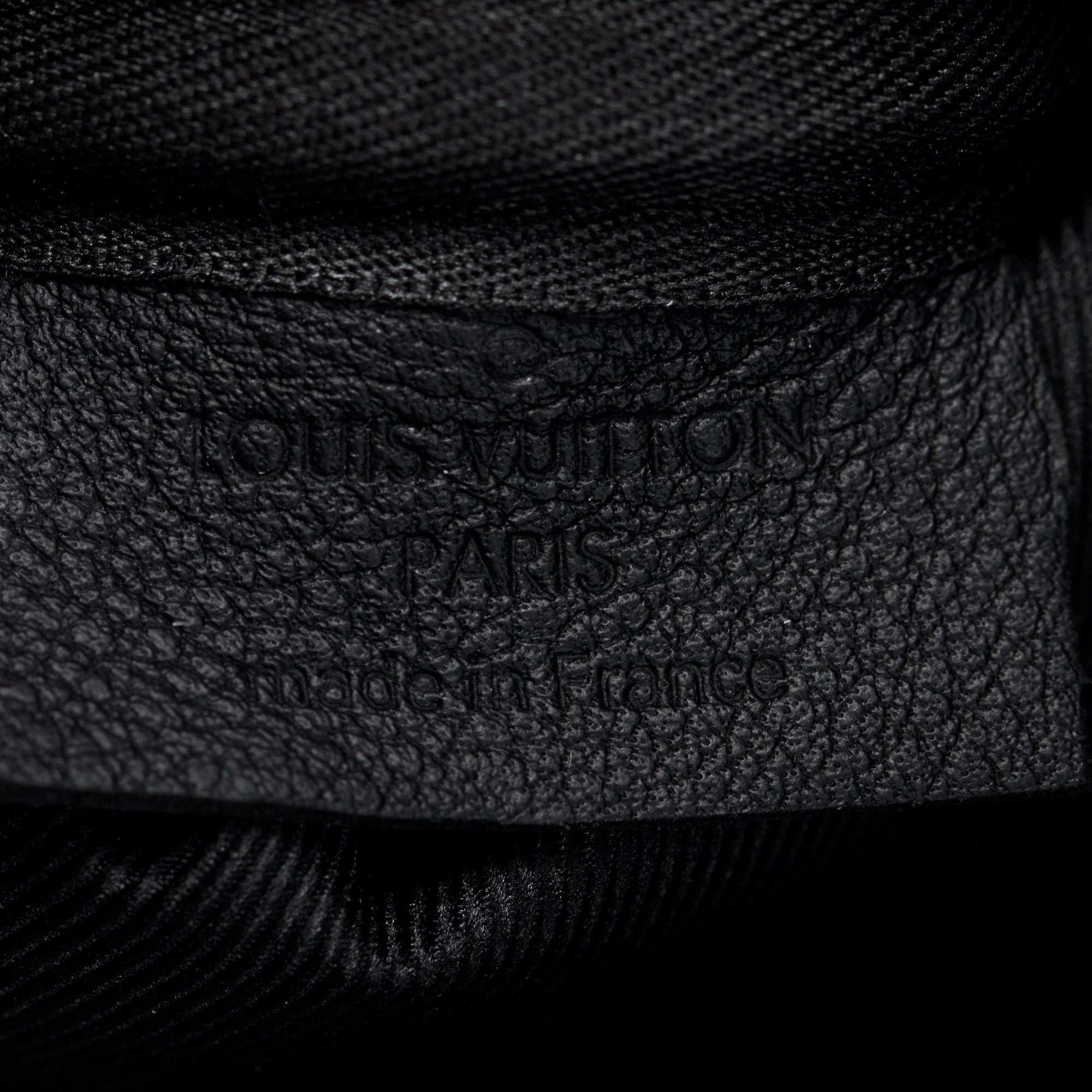 Louis Vuitton 2023 Black Monogram Shadow Embossed Calfskin Leather Trio Messenger Bag w/ Box