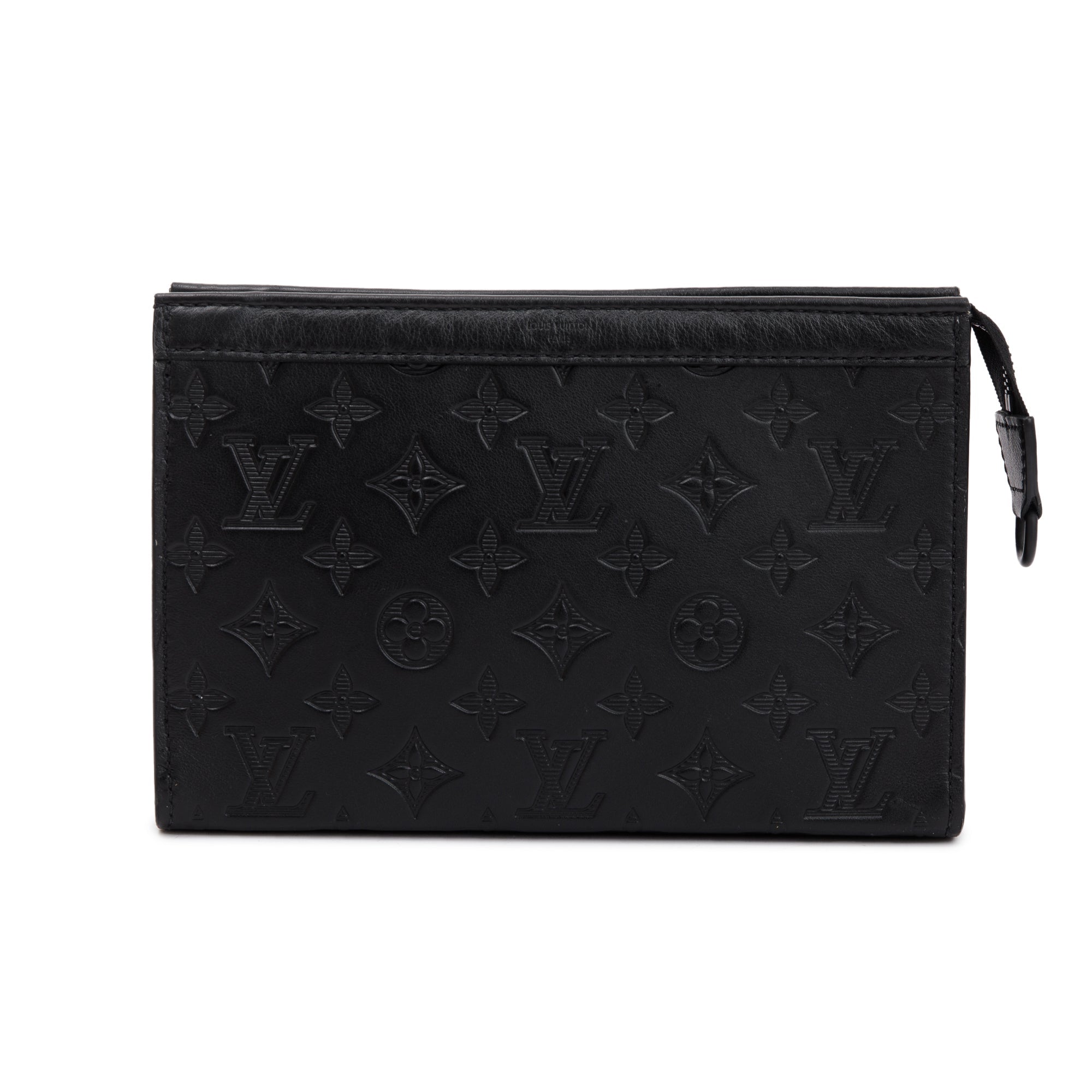 Louis Vuitton 2023 Black Monogram Shadow Gaston Wearable Wallet w/ Box