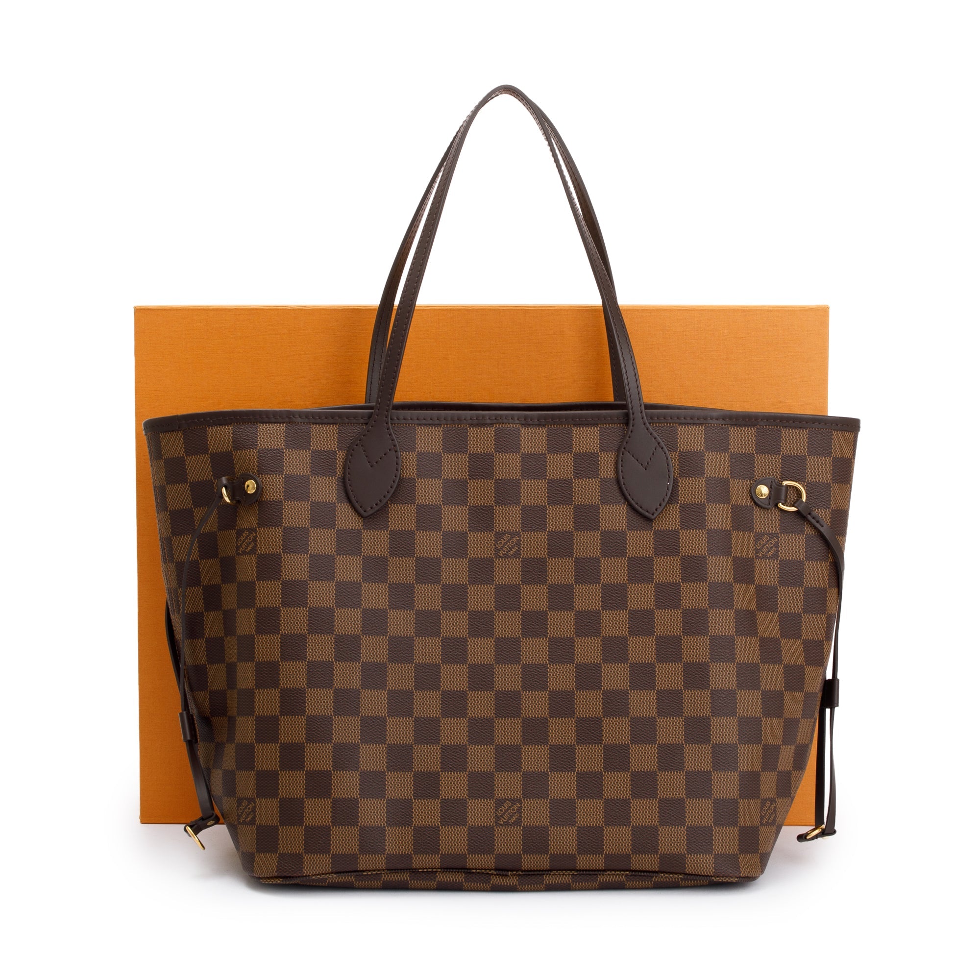 Louis Vuitton 2023 Damier Ebene Neverfull MM w/ Pouch & Box
