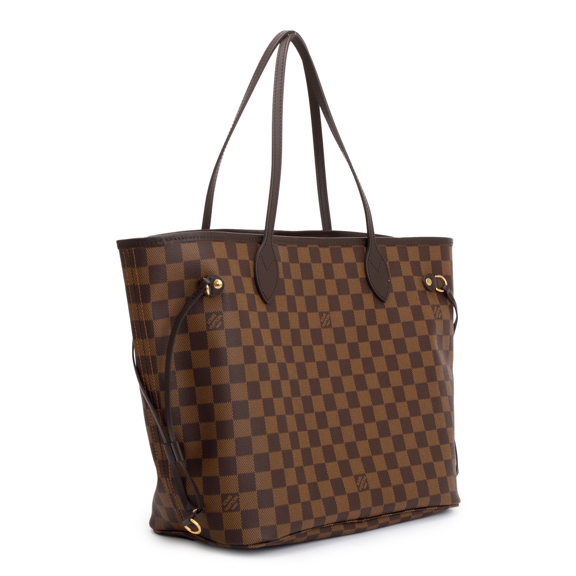 Louis Vuitton 2023 Damier Ebene Neverfull MM w/ Pouch & Box