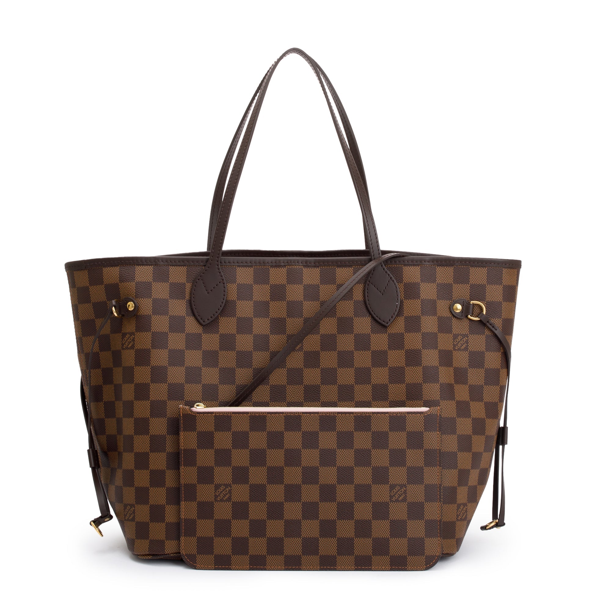 Louis Vuitton 2023 Damier Ebene Neverfull MM w/ Pouch & Box