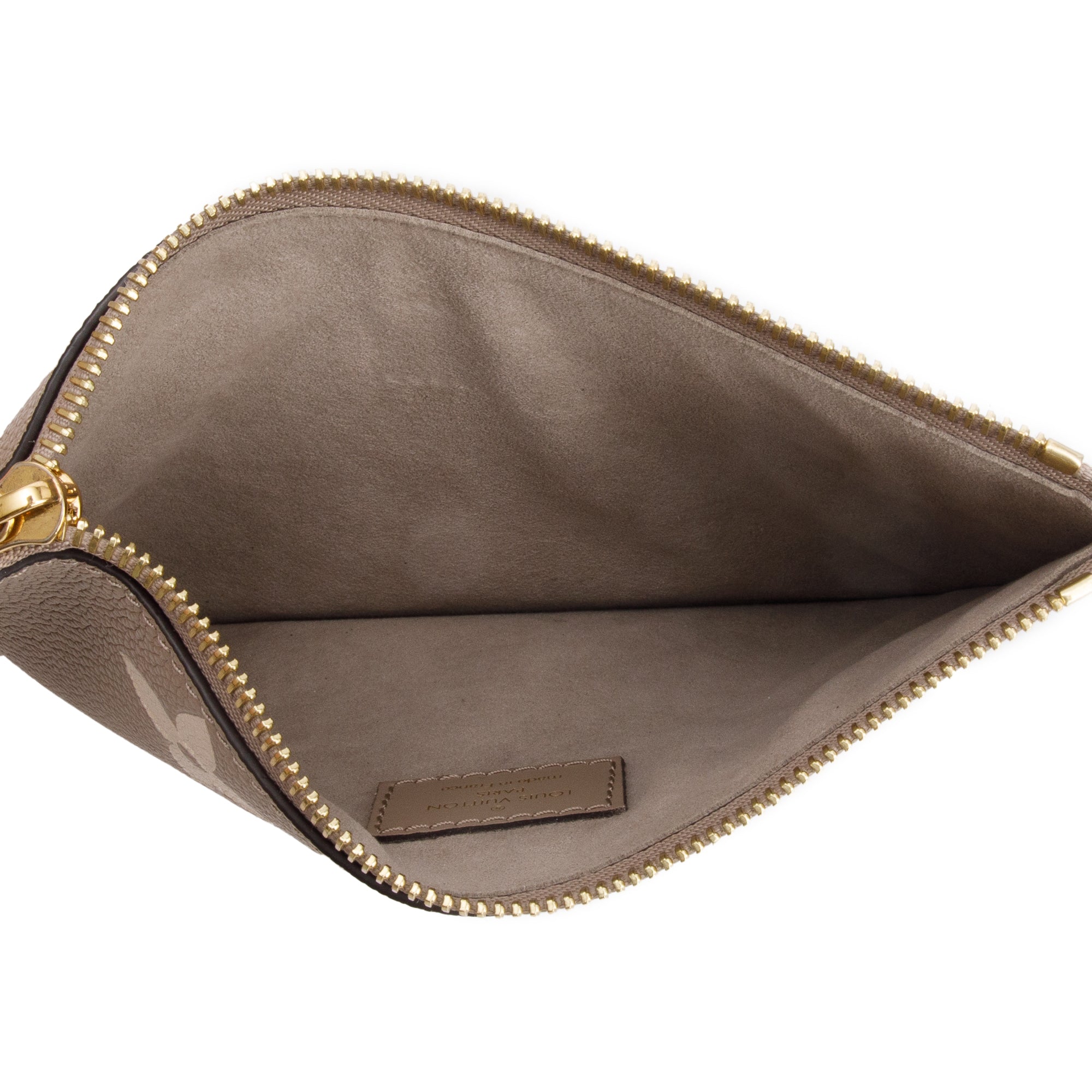 Louis Vuitton 2023 Dove/Creme Bicolor Monogram Empreinte Leather Neonoe MM w/ Pouch