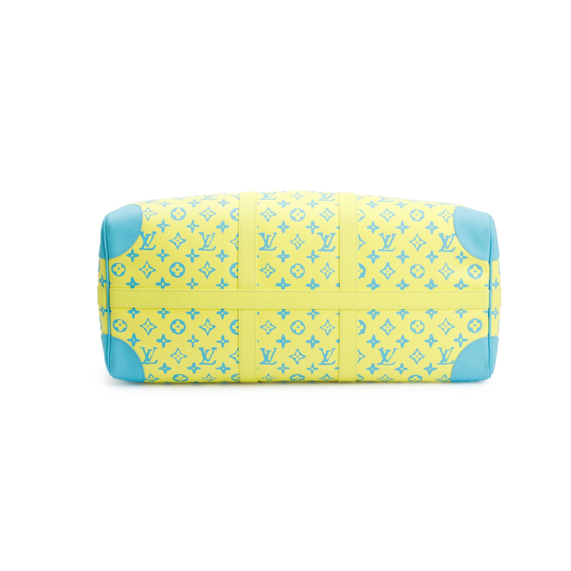 Louis Vuitton 2023 Lime Monogram Playground Keepall Bandouliere 50