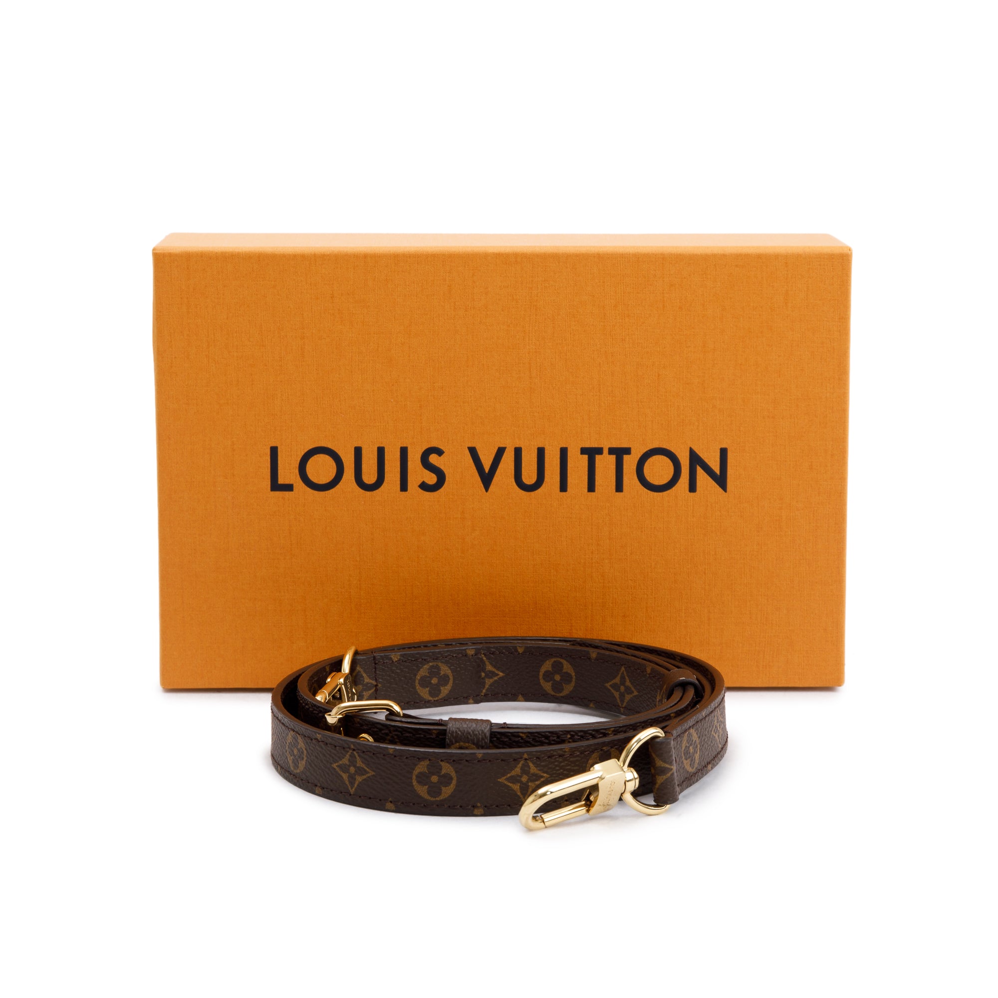 Louis Vuitton 2023 Monogram Bandouliere 20 MM Adjustable Shoulder Strap w/ Box & Receipt