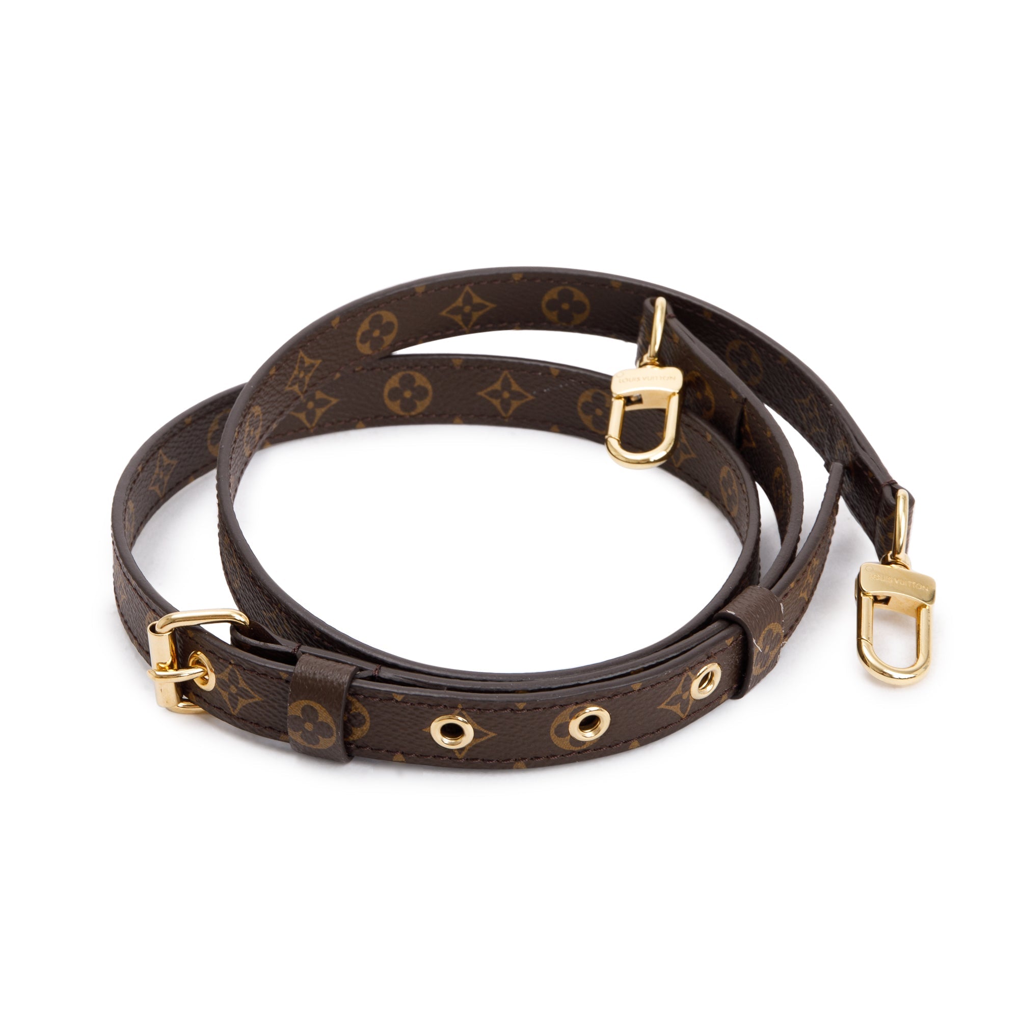 Louis Vuitton 2023 Monogram Bandouliere 20 MM Adjustable Shoulder Strap w/ Box & Receipt