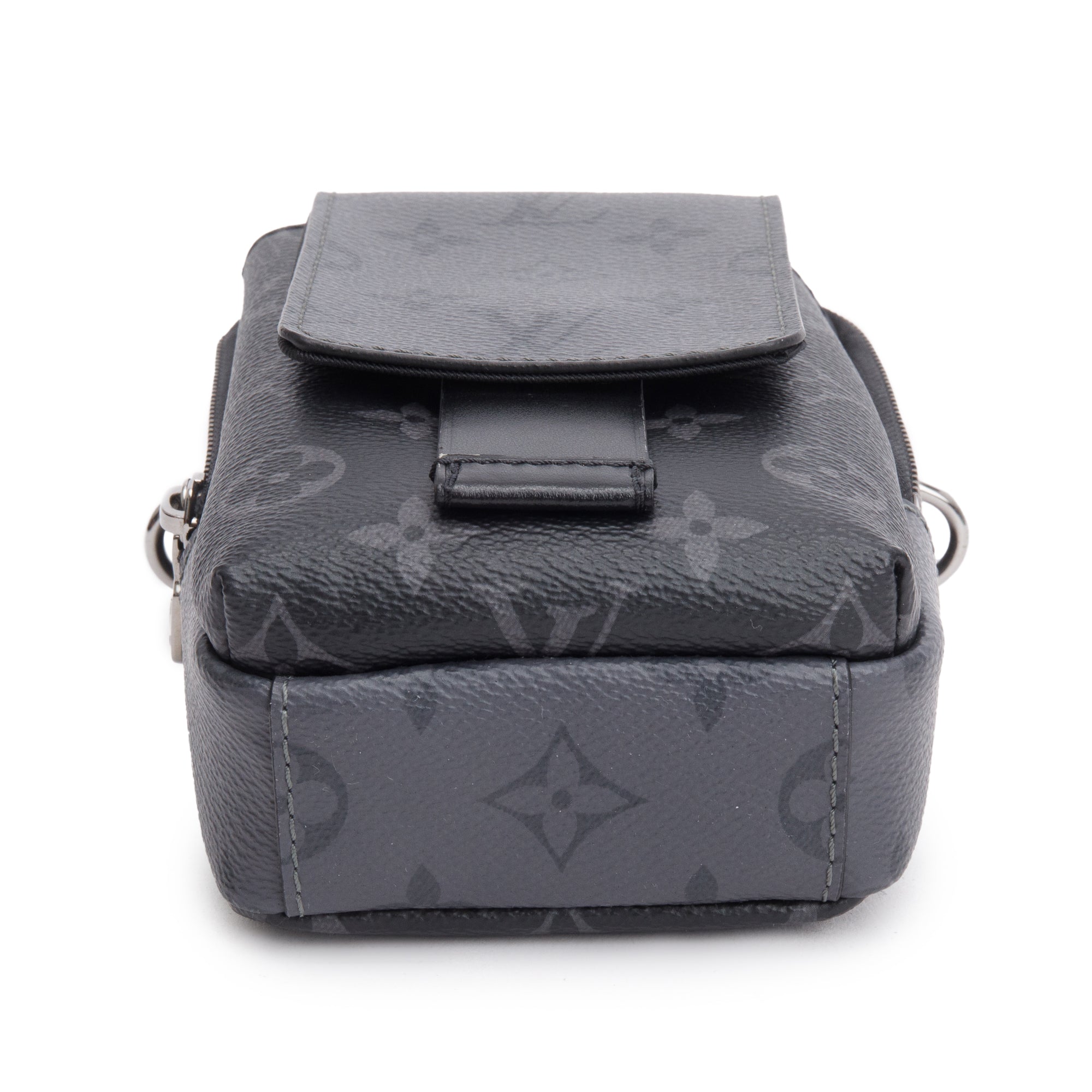 Louis Vuitton 2023 Monogram Eclipse Double Phone Pouch NM w/ Strap, Box & Receipt