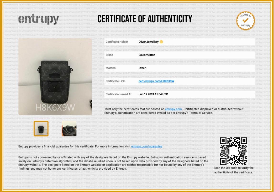 Louis Vuitton 2023 Monogram Eclipse S-Lock Verticle Wearable Wallet w/ Box