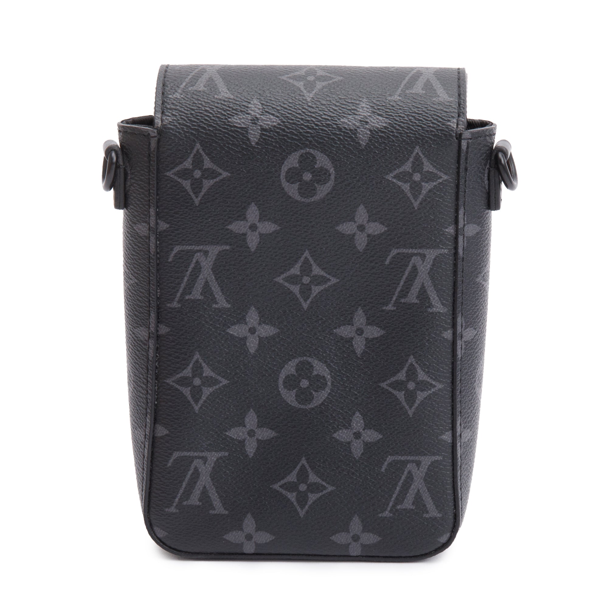 Louis Vuitton 2023 Monogram Eclipse S-Lock Verticle Wearable Wallet w/ Box
