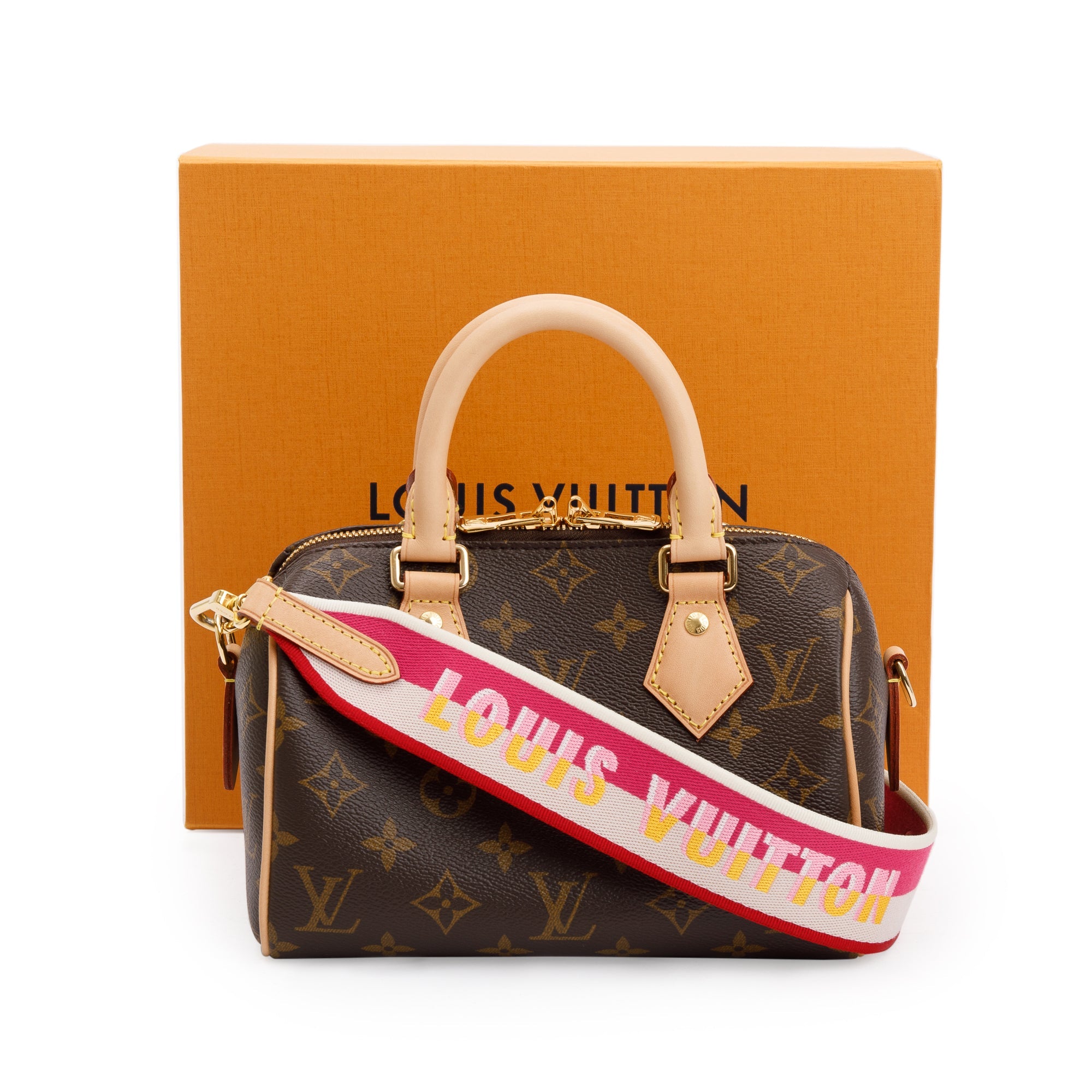 Louis Vuitton 2023 Monogram Speedy Bandouliere 20 w/ Strap & Box