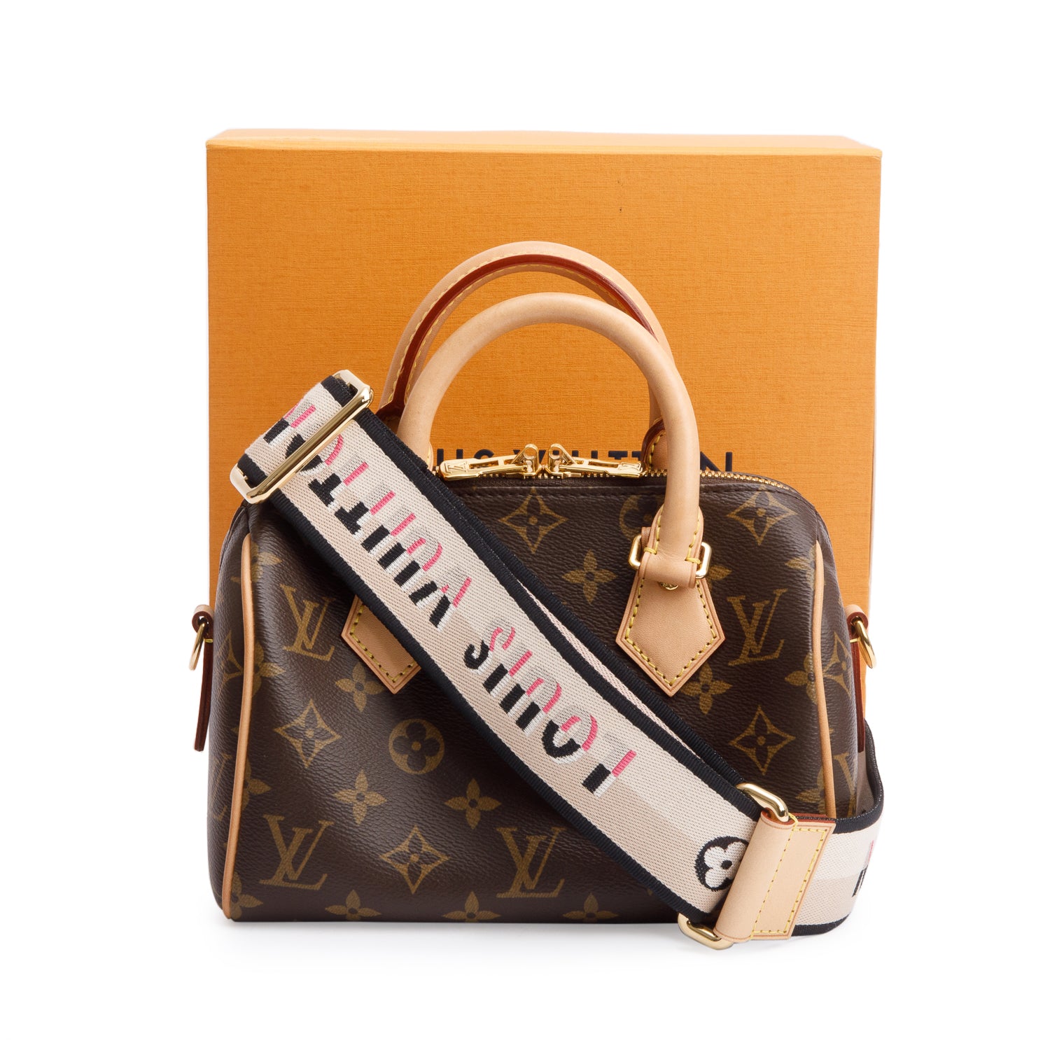 Louis Vuitton 2023 Monogram Speedy Bandouliere 20 w/ Strap & Box