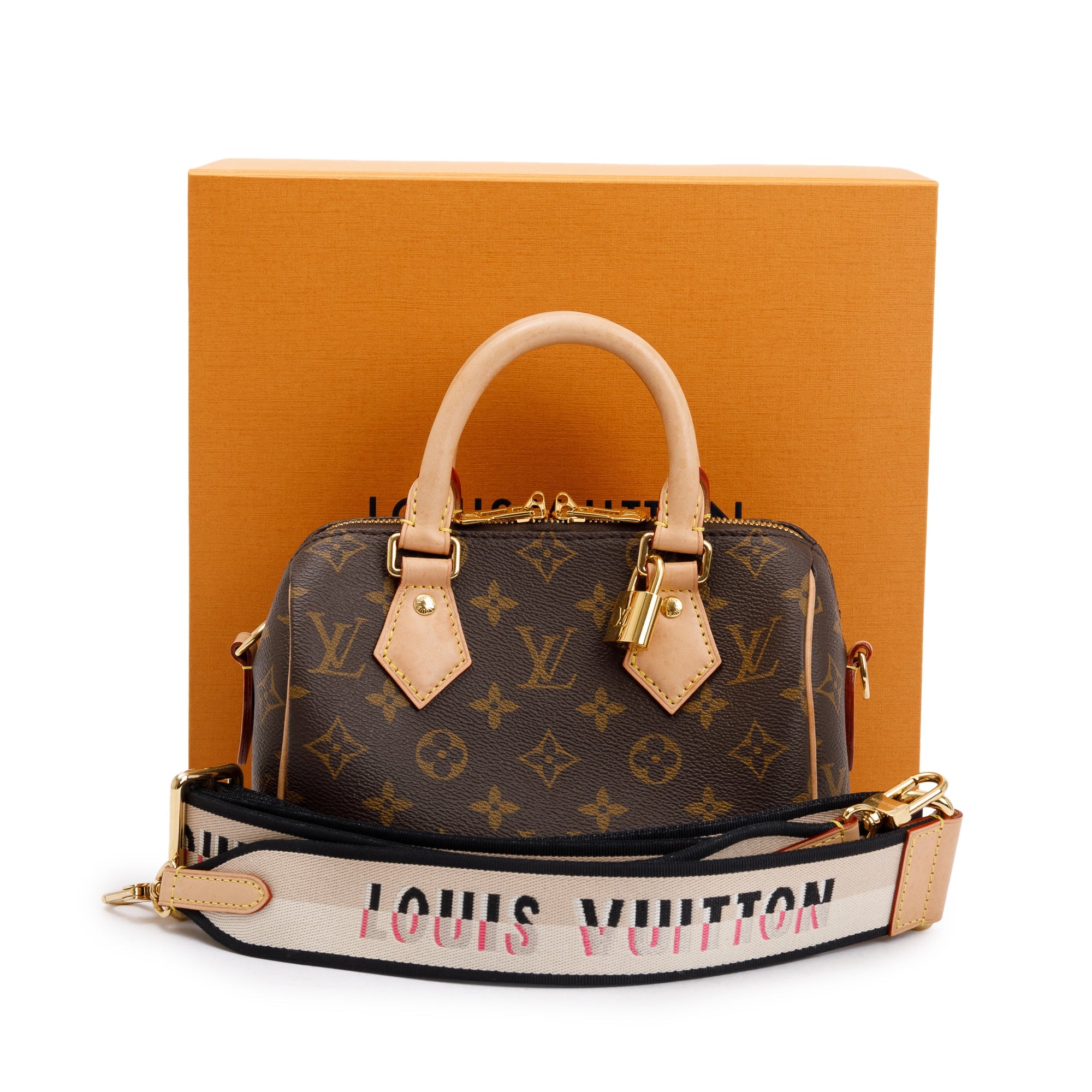 Louis Vuitton 2023 Monogram Speedy Bandouliere 20 w/ Strap, Box & Receipt