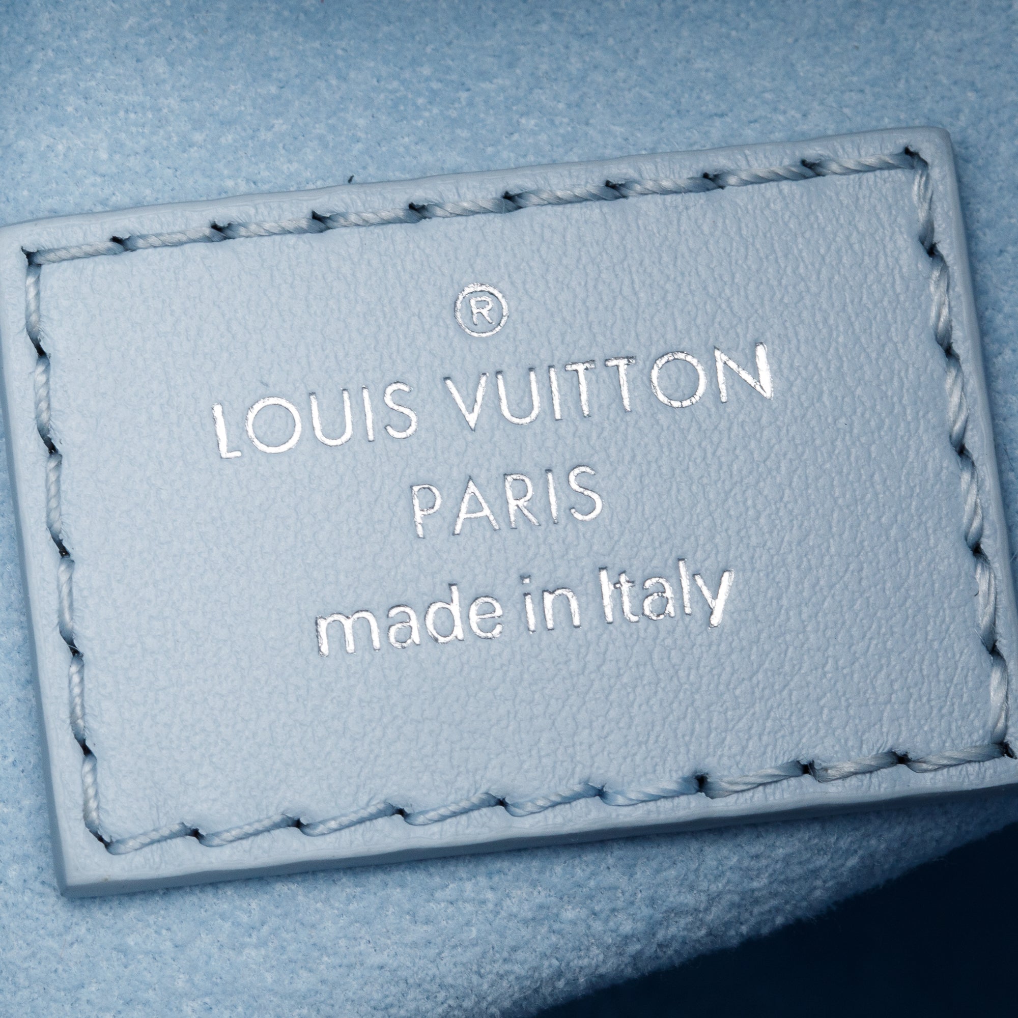 Louis Vuitton 2023 Olympe Blue Calfskin Leather Side Trunk PM w/ Strap & Box