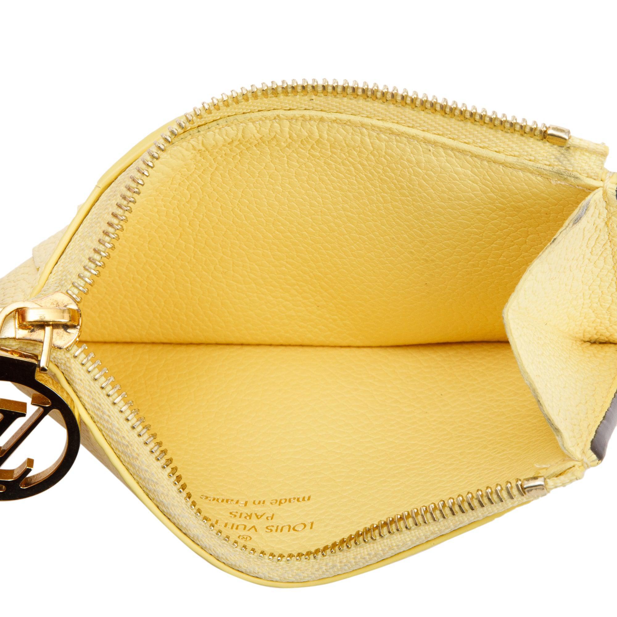 Louis Vuitton 2023 Yellow Monogram Empreinte Romy Card Holder w/ Box & Receipt