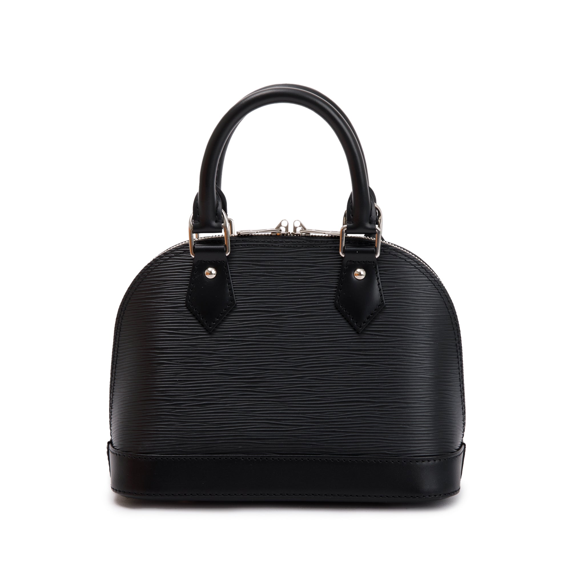 Louis Vuitton 2024 Black Epi Leather Alma BB w/ Strap, Box & Receipt