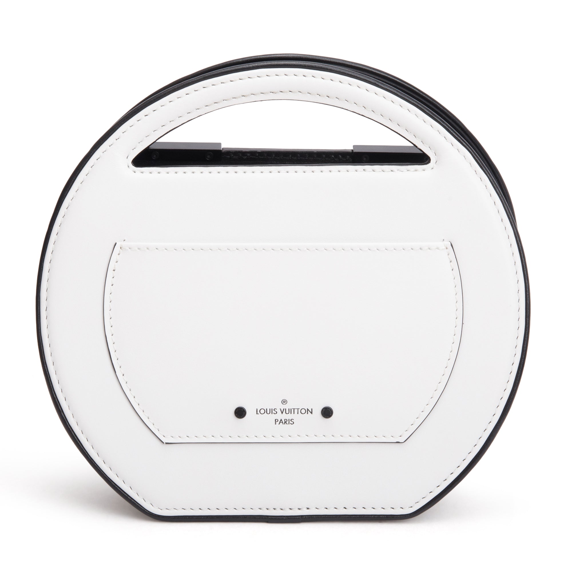 Louis Vuitton 2024 Black & White Cowhide Leather Around Me PM w/ Strap & Box