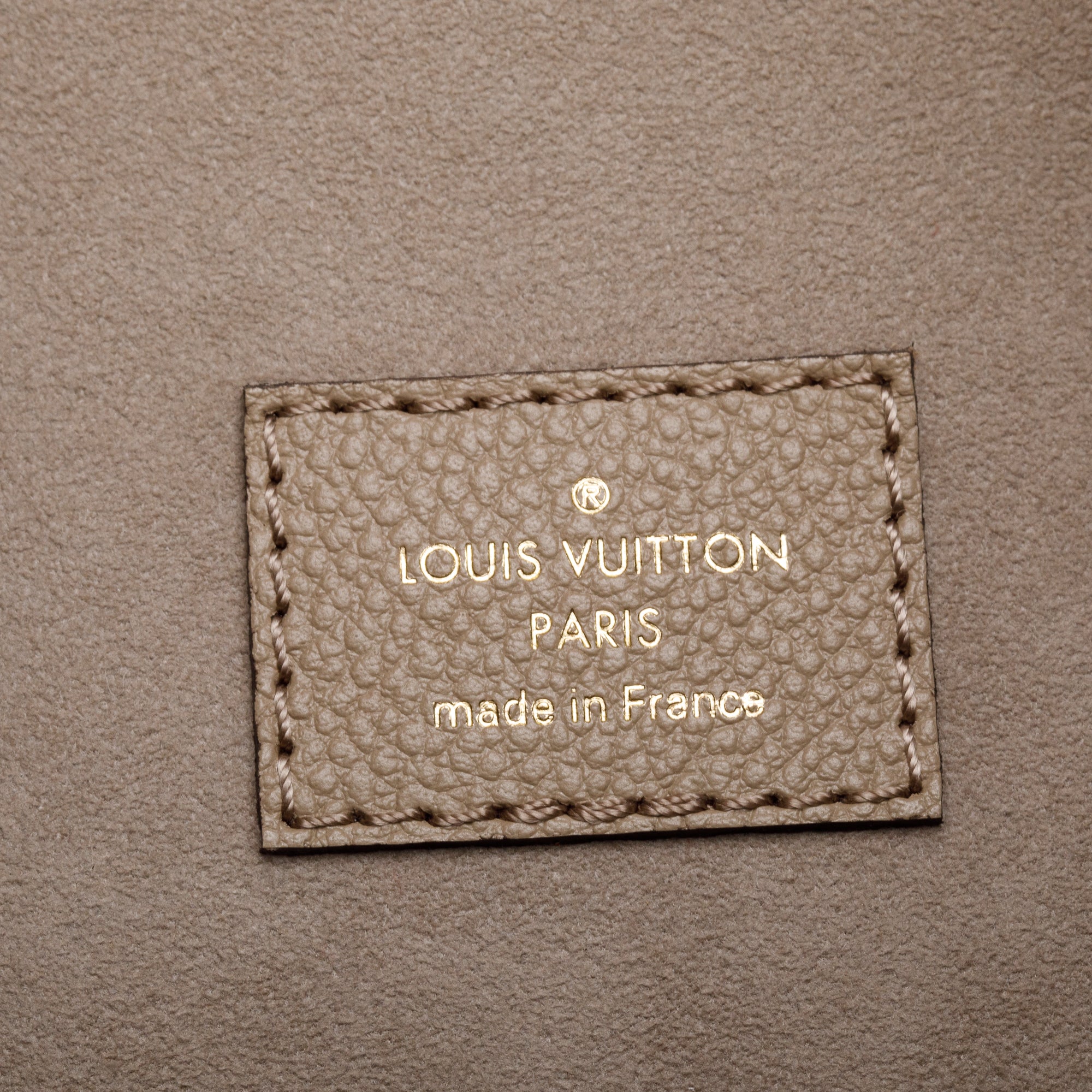 Louis Vuitton 2024 Dove Grey/Creme Bicolor Monogram Empreinte Leather Loop Hobo Bag w/ Straps & Receipt