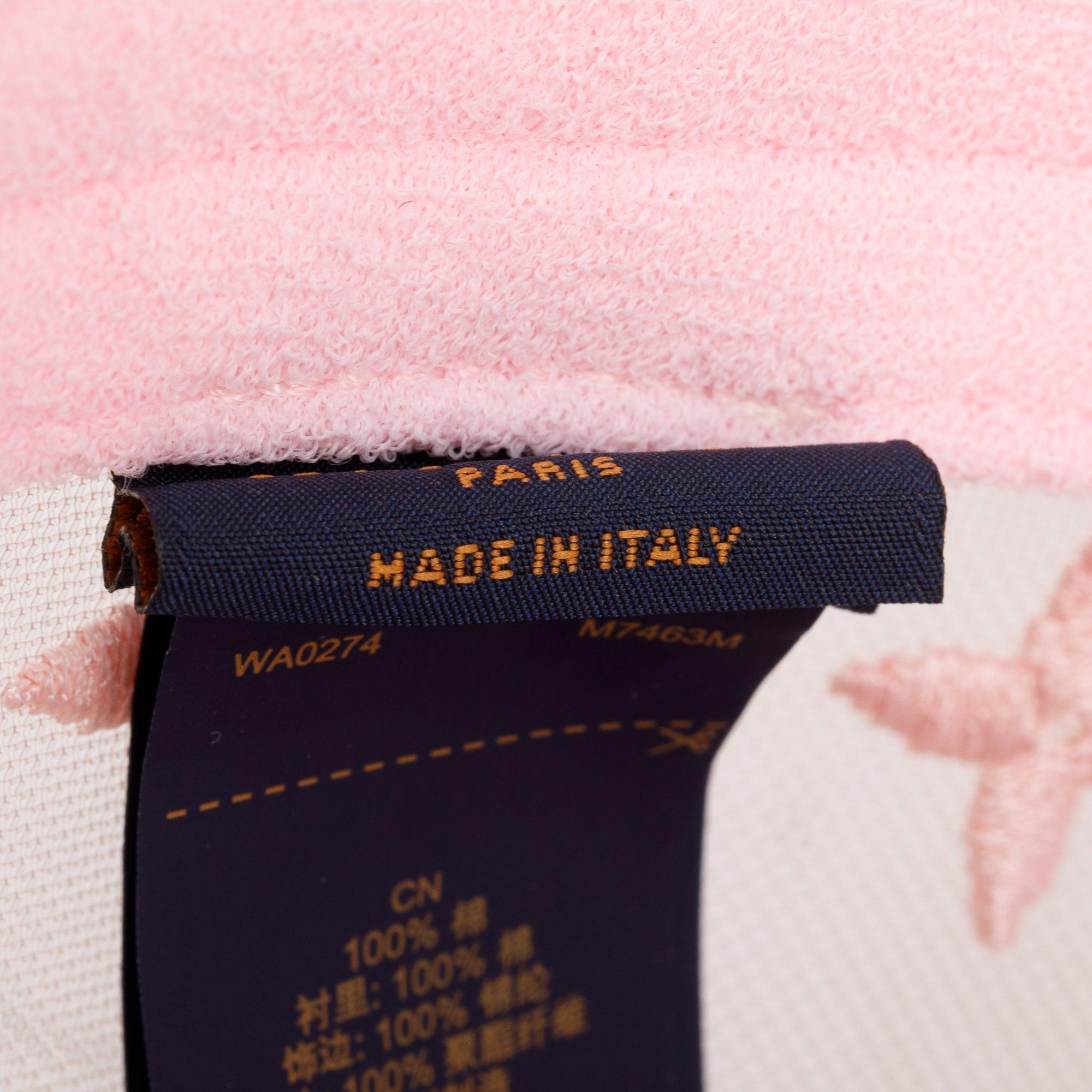 Louis Vuitton 2024 Pink Monogram Mesh Signature Cap w/ Box