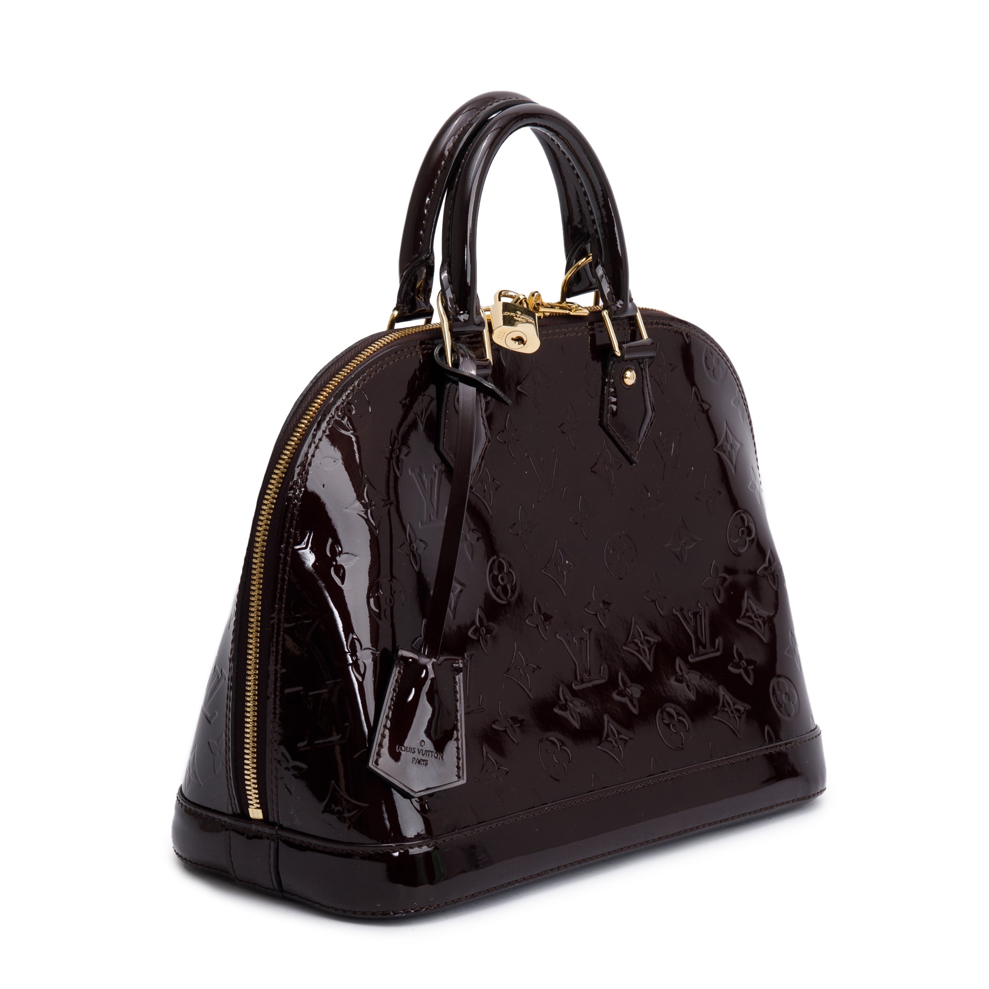 Louis Vuitton Amarante Monogram Vernis Alma PM w/ Receipt