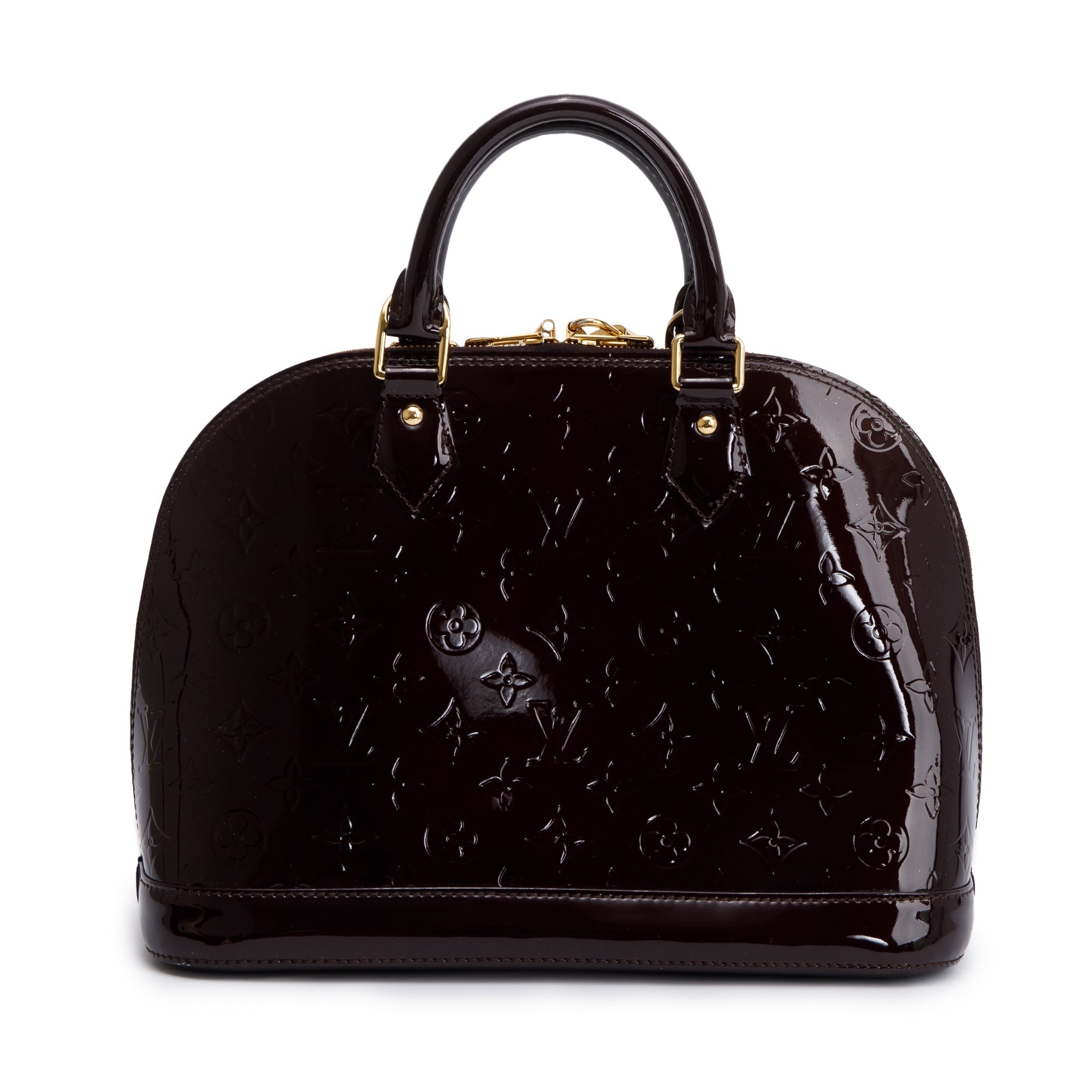 Louis Vuitton Amarante Monogram Vernis Alma PM w/ Receipt