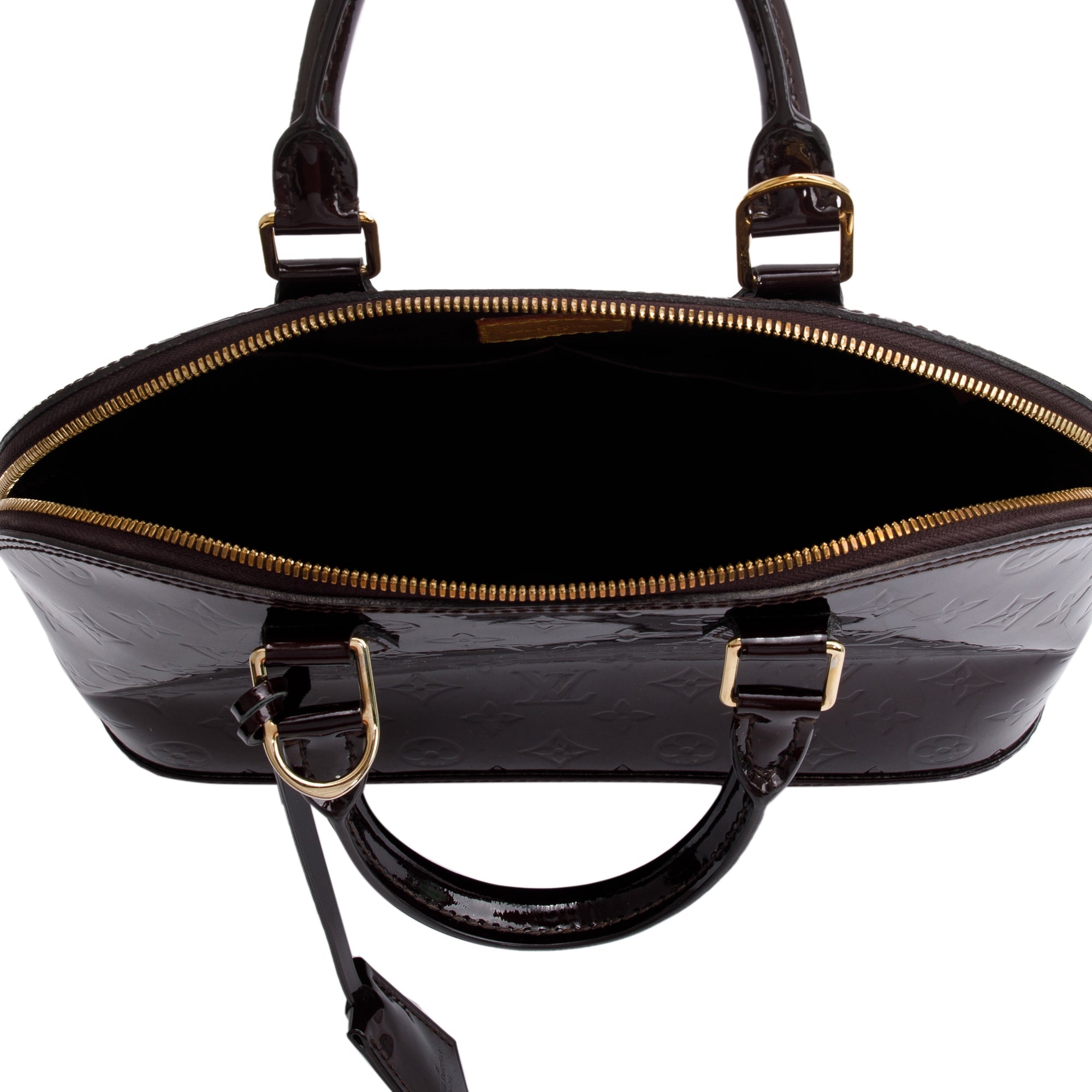 Louis Vuitton Amarante Monogram Vernis Alma PM w/ Receipt