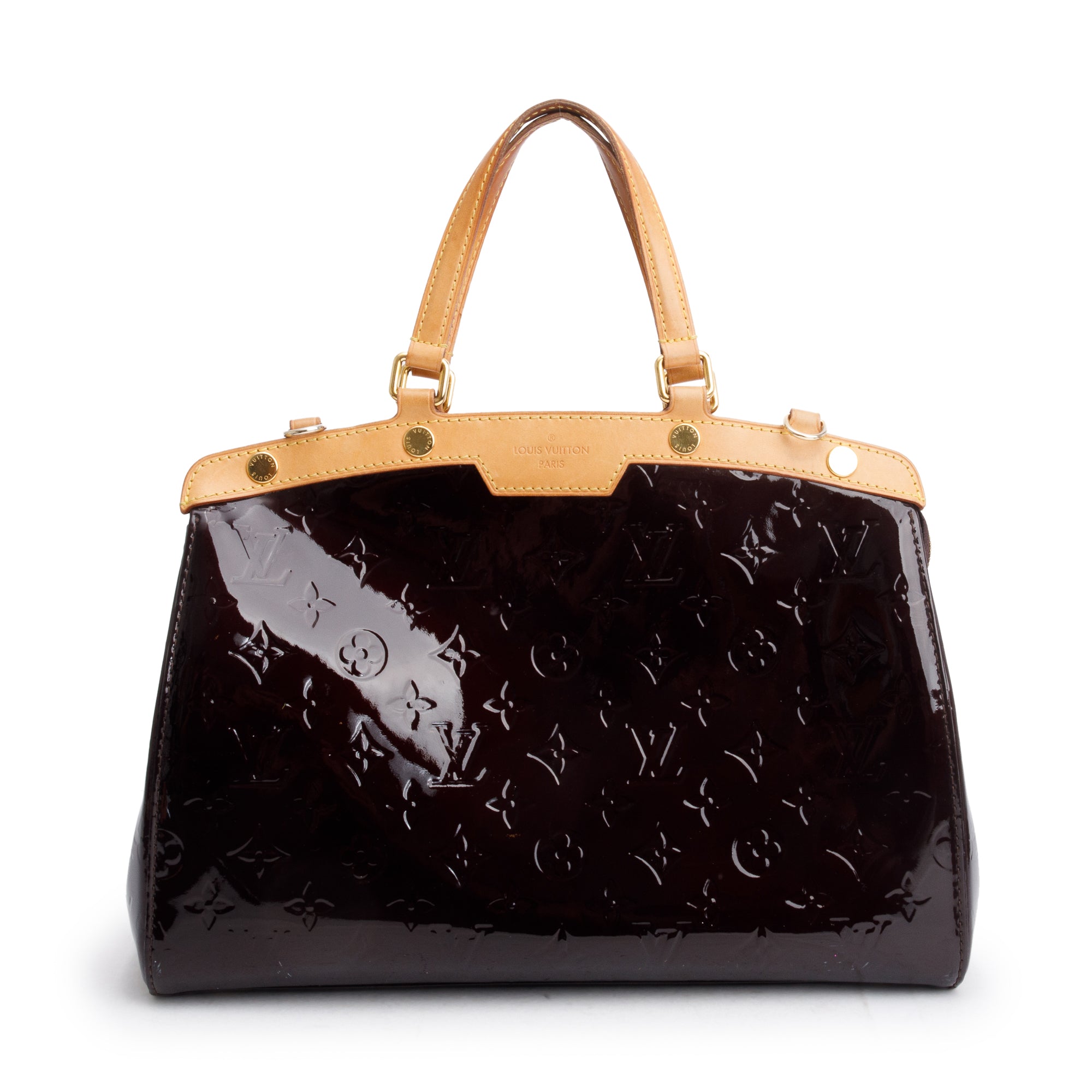 Louis Vuitton Amarante Monogram Vernis Brea MM w/ Strap