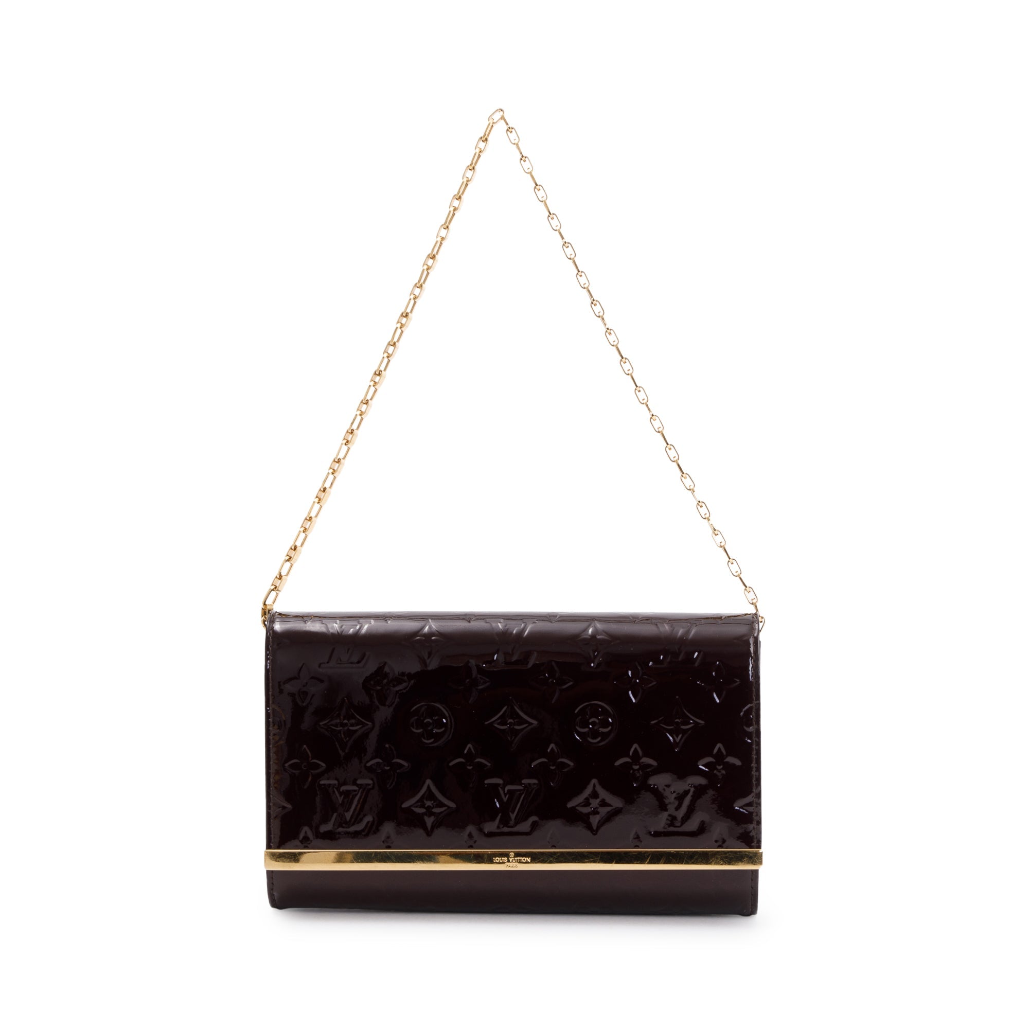 Louis Vuitton Amarante Monogram Vernis Leather Ana w/ Chain & Strap