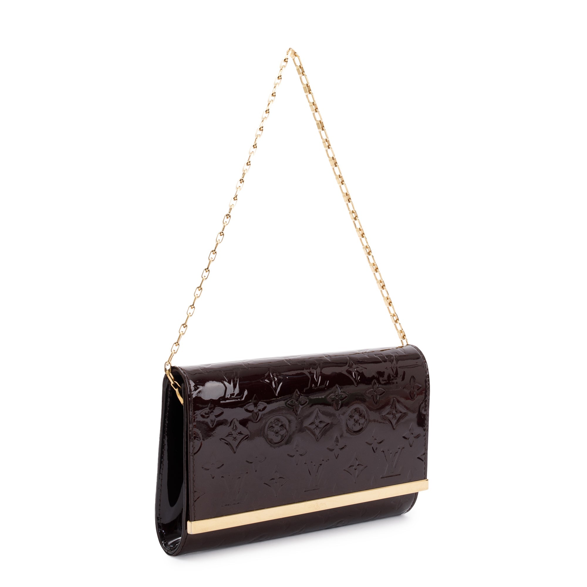 Louis Vuitton Amarante Monogram Vernis Leather Ana w/ Chain & Strap