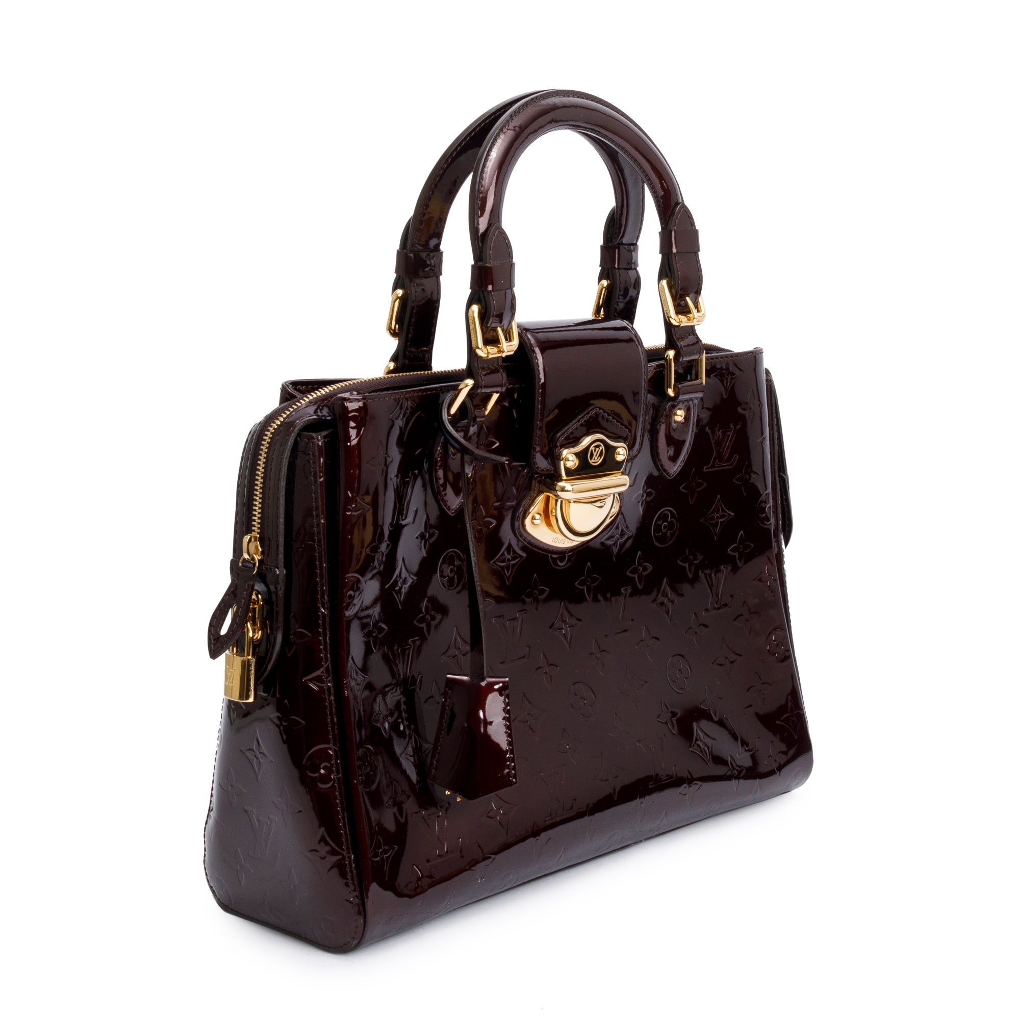 Louis Vuitton Amarante Monogram Vernis Melrose Avenue Handle Bag