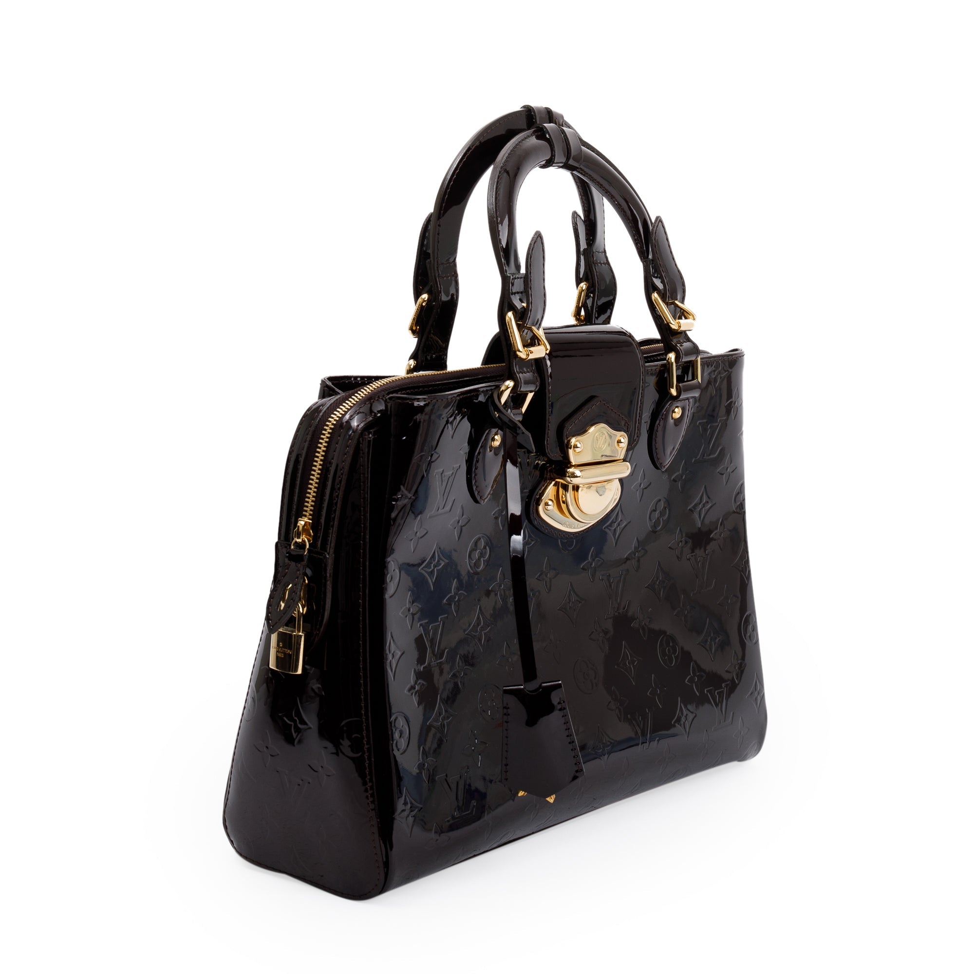 Louis Vuitton Amarante Monogram Vernis Melrose Avenue Handle Bag