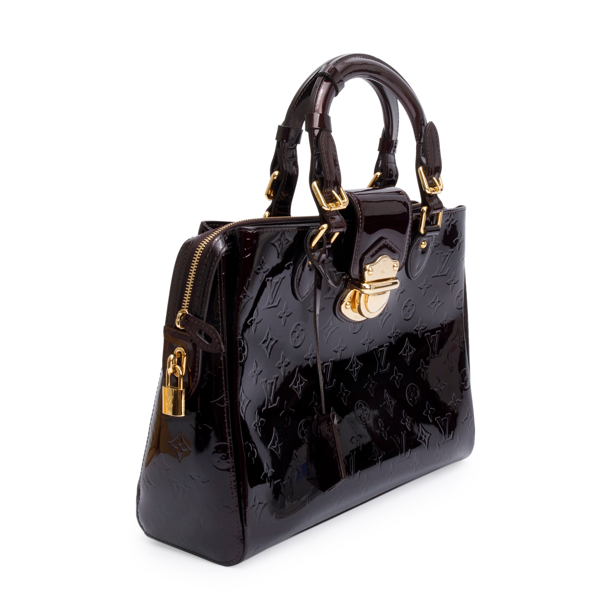 Louis Vuitton Amarante Monogram Vernis Melrose Avenue Handle Bag