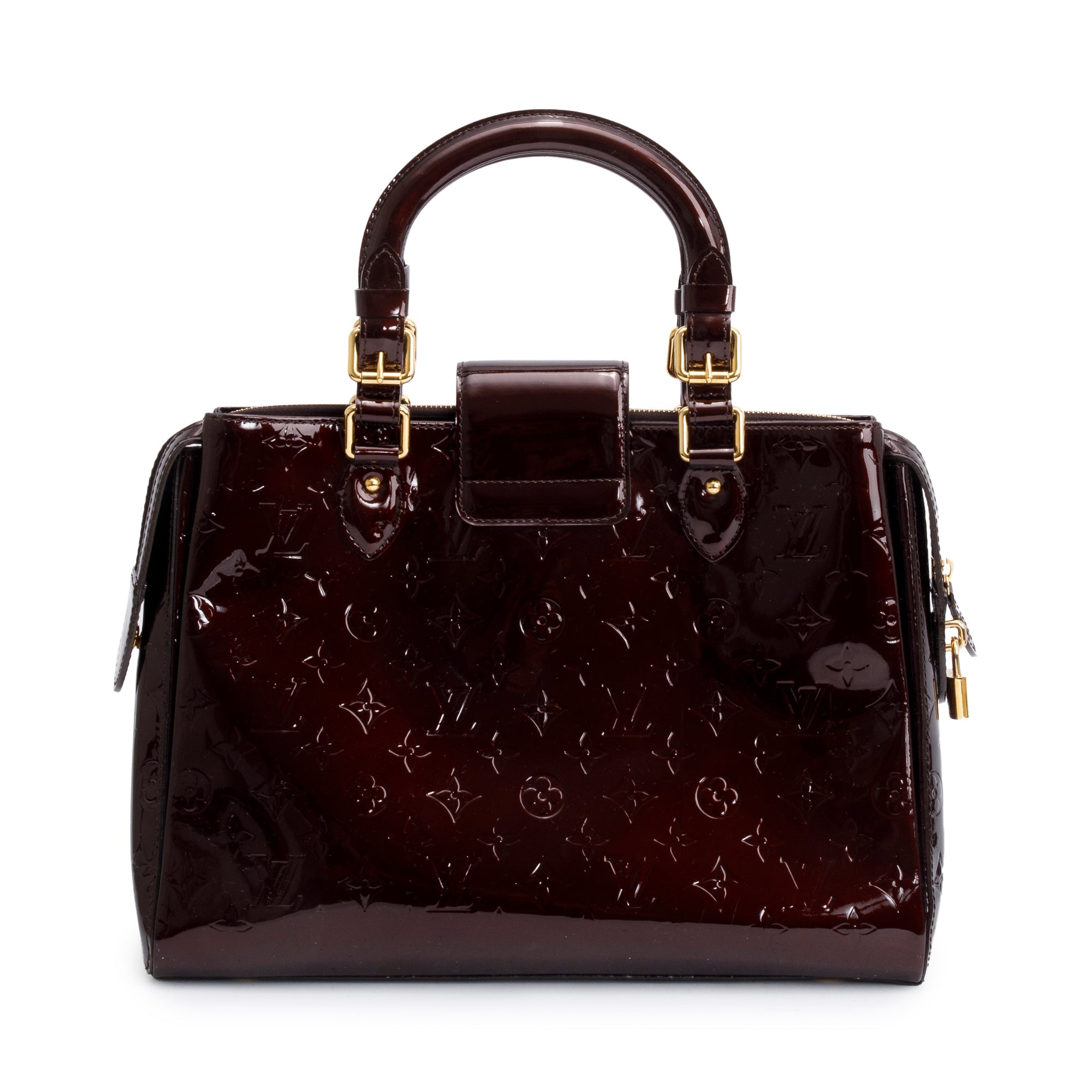 Louis Vuitton Amarante Monogram Vernis Melrose Avenue Handle Bag