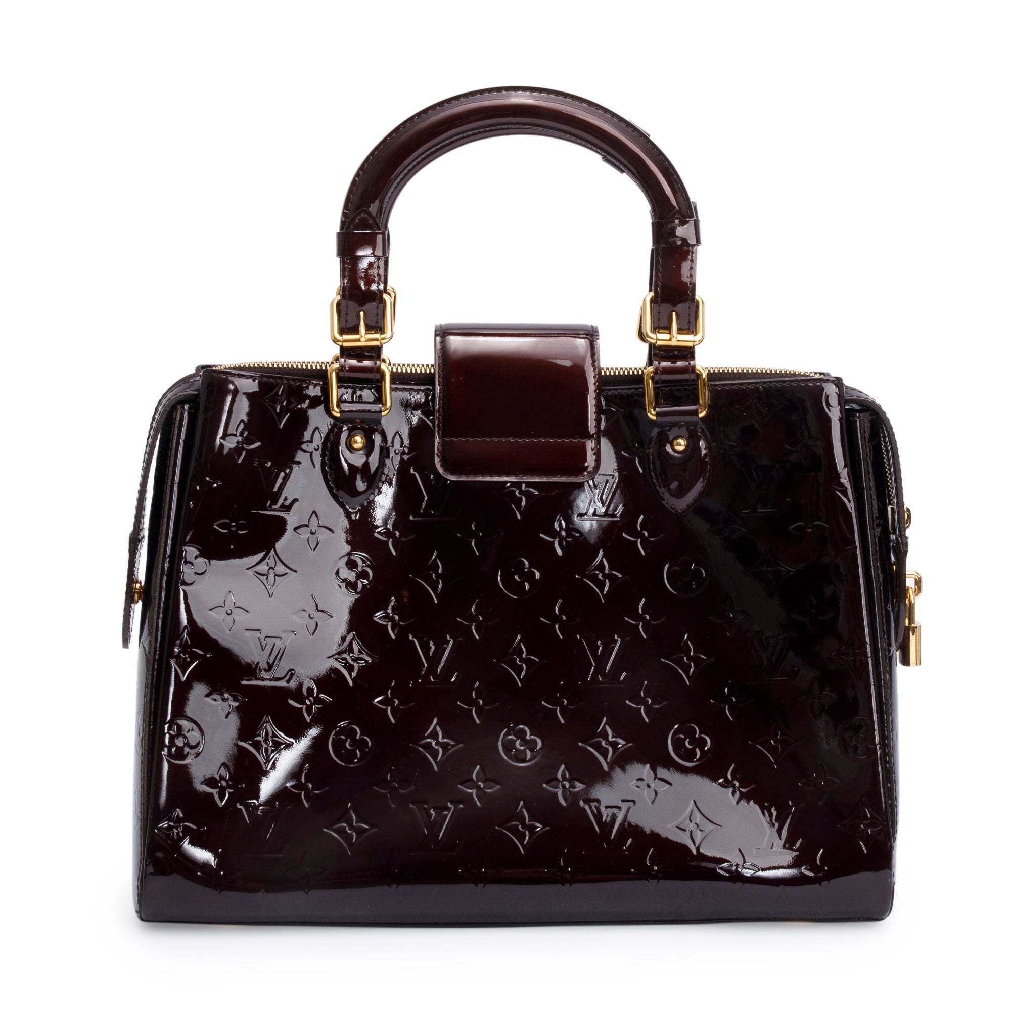 Louis Vuitton Amarante Monogram Vernis Melrose Avenue Handle Bag