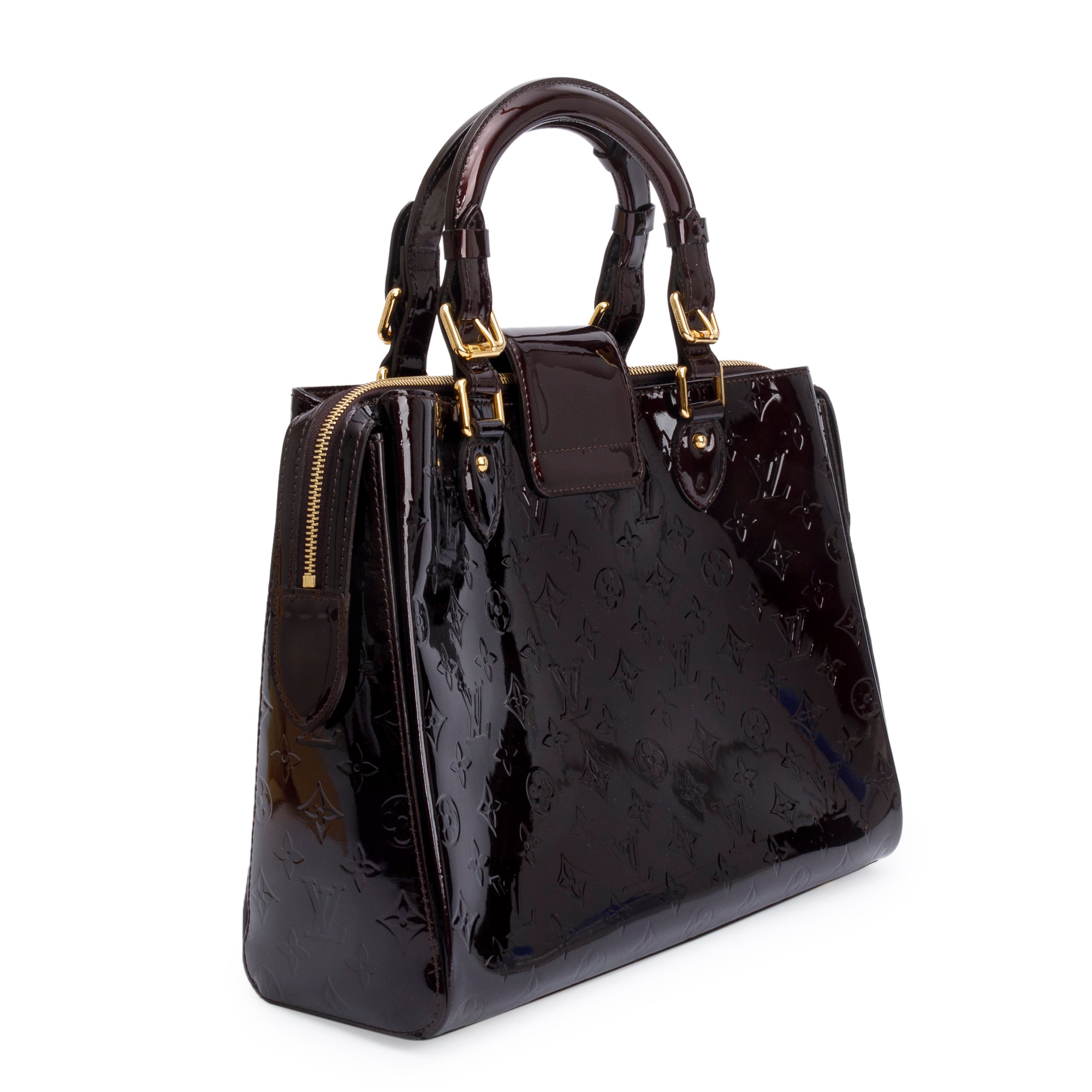 Louis Vuitton Amarante Monogram Vernis Melrose Avenue Handle Bag