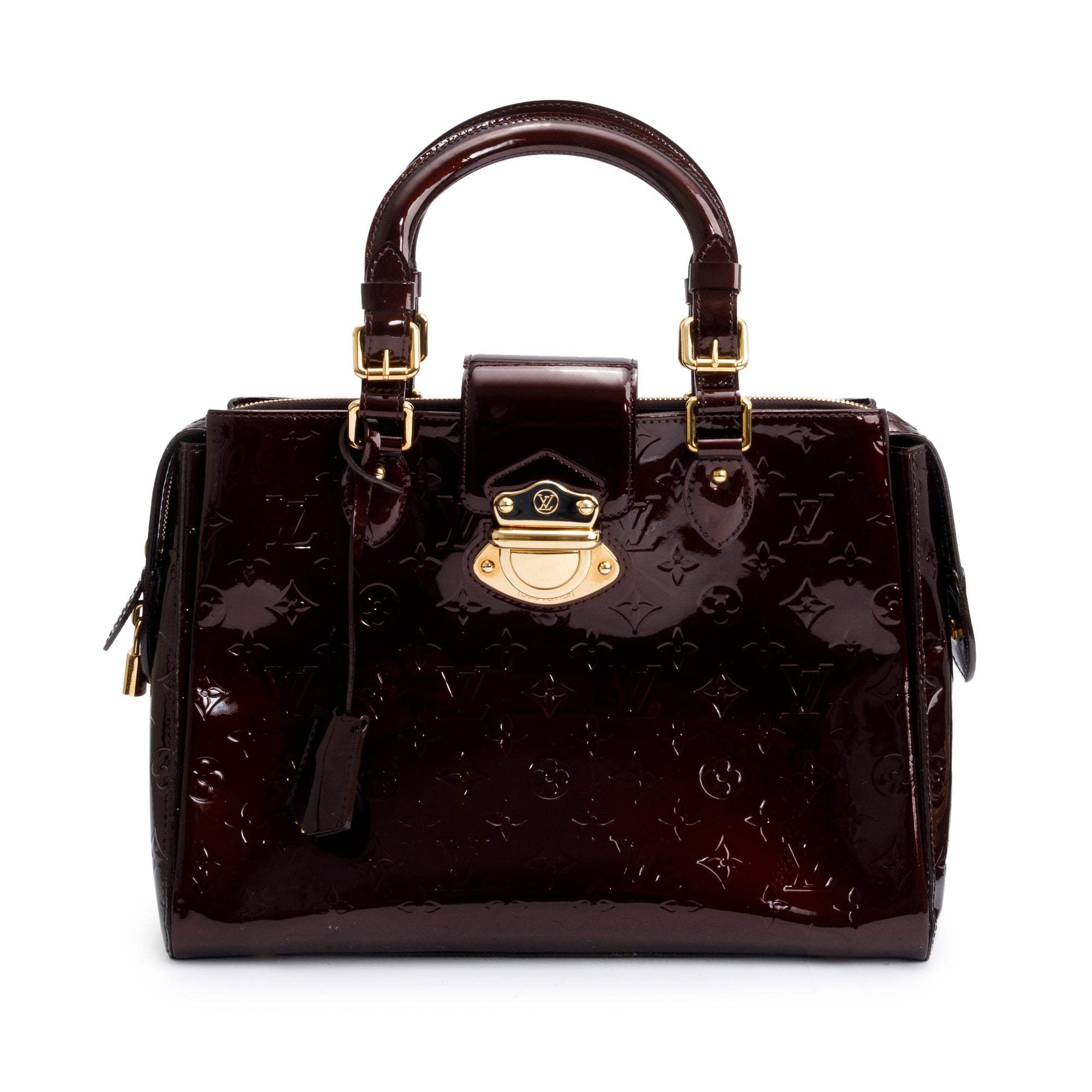 Louis Vuitton Amarante Monogram Vernis Melrose Avenue Handle Bag