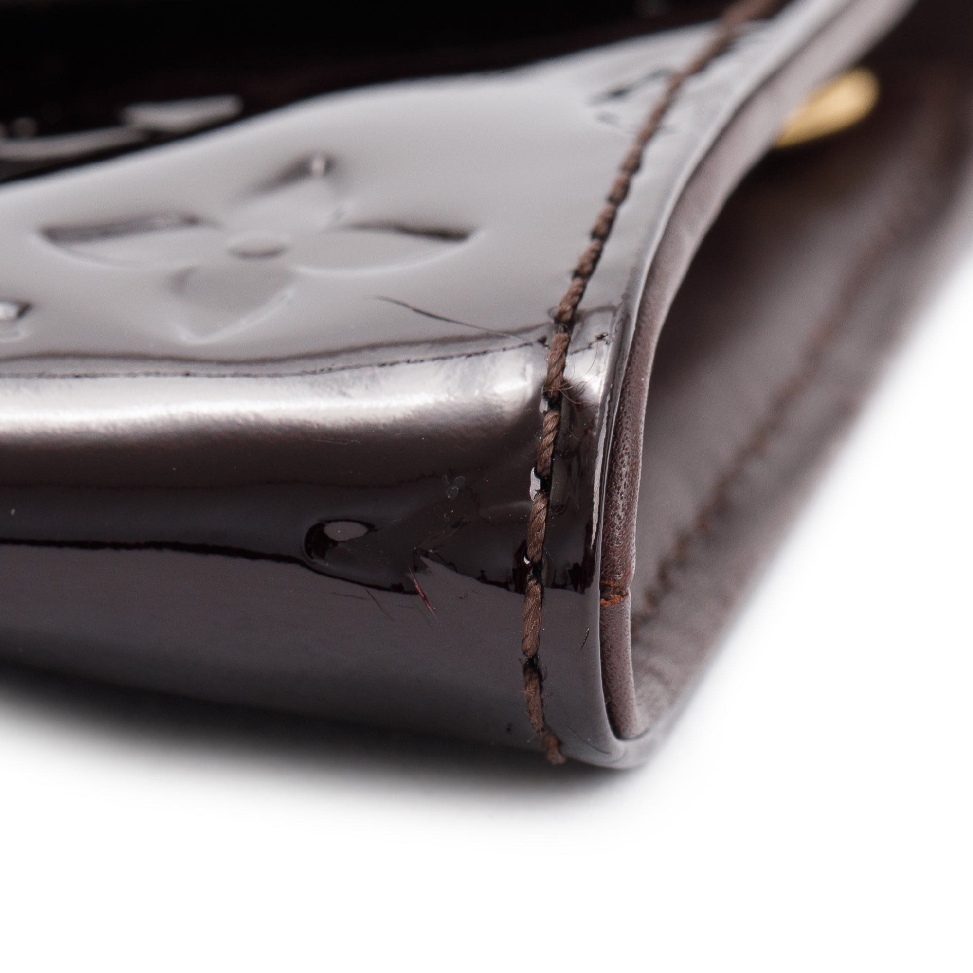 Louis Vuitton Amarante Monogram Vernis Patent Leather Sunset Boulevard Clutch