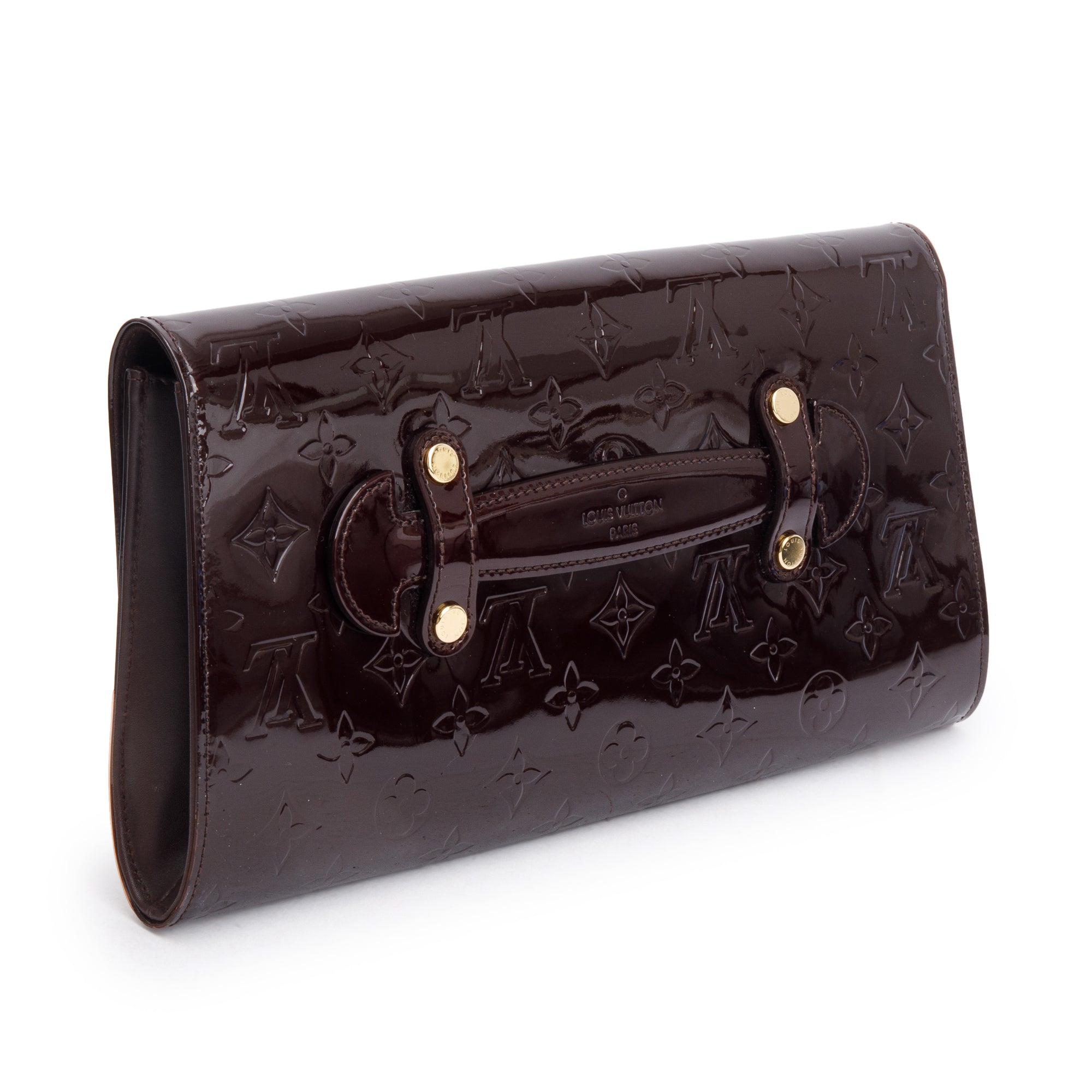 Louis Vuitton Amarante Monogram Vernis Robertson Clutch