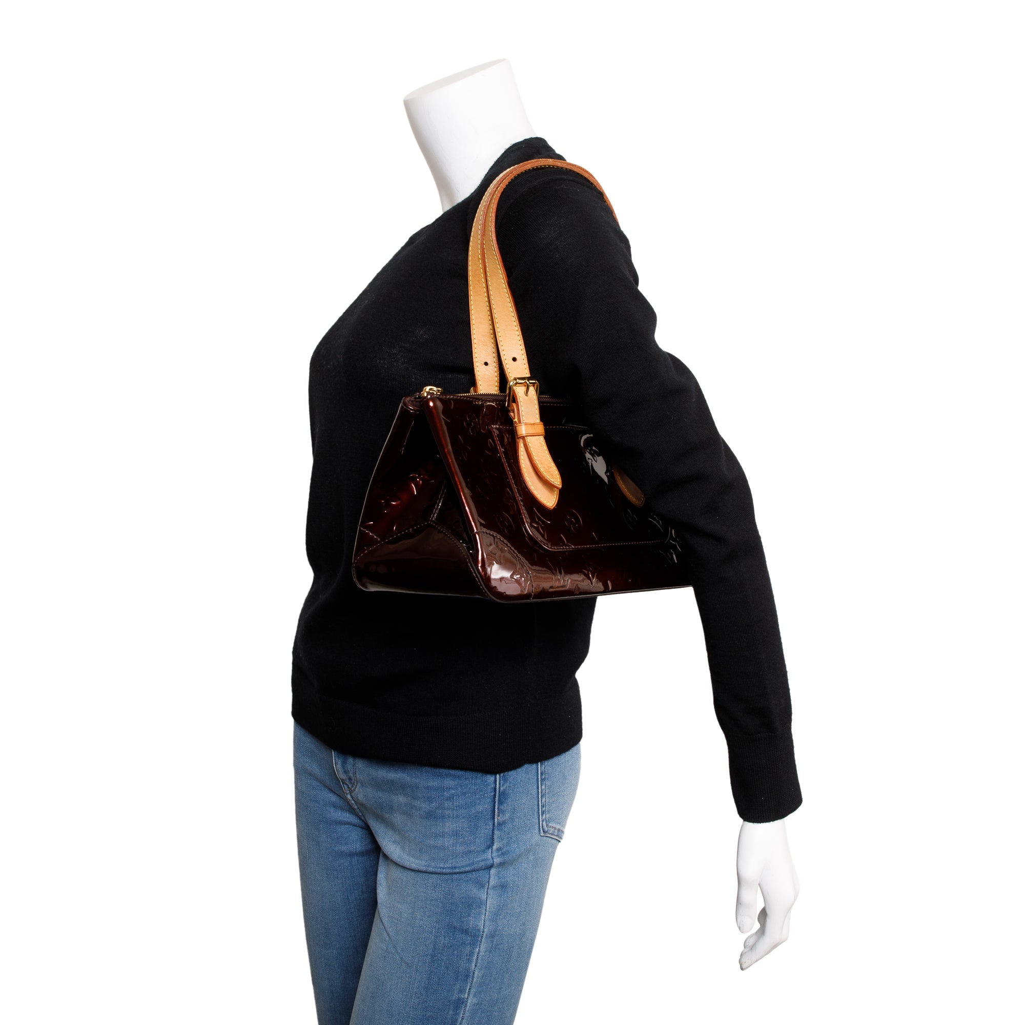 Louis Vuitton Amarante Monogram Vernis Rosewood Avenue Bag