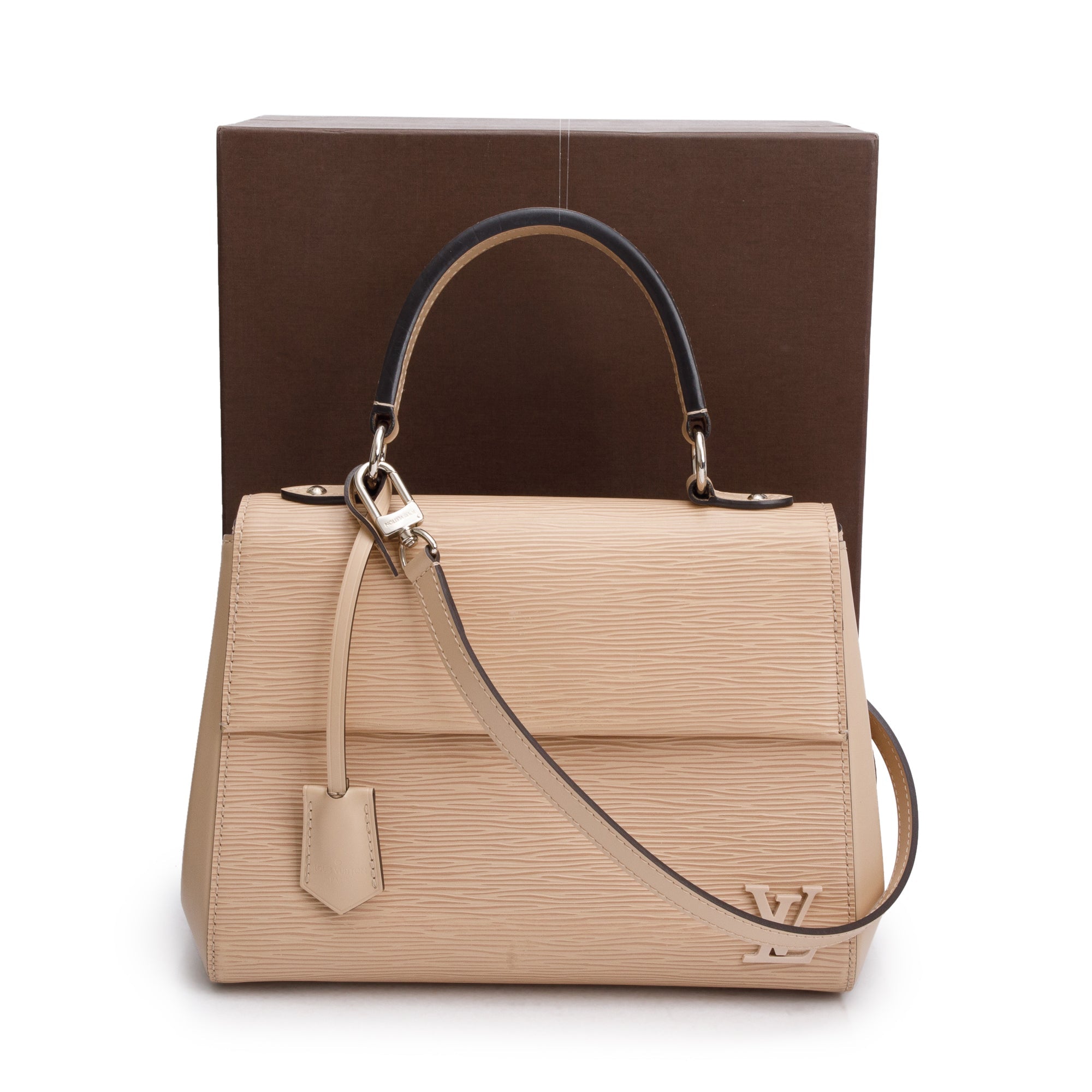 Louis Vuitton Beige Epi Leather Cluny BB w/ Box