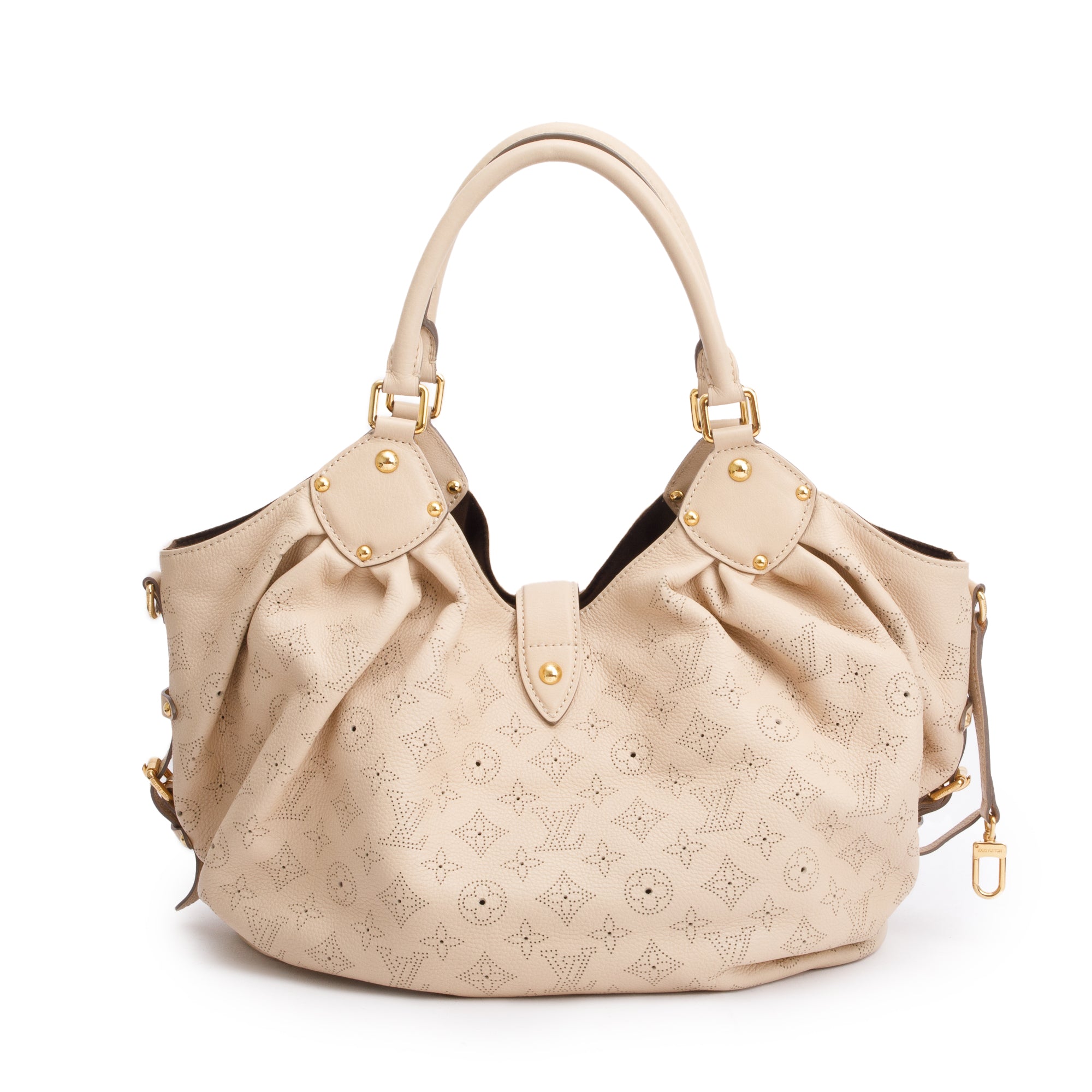 Louis Vuitton Beige Mahina Leather L Hobo