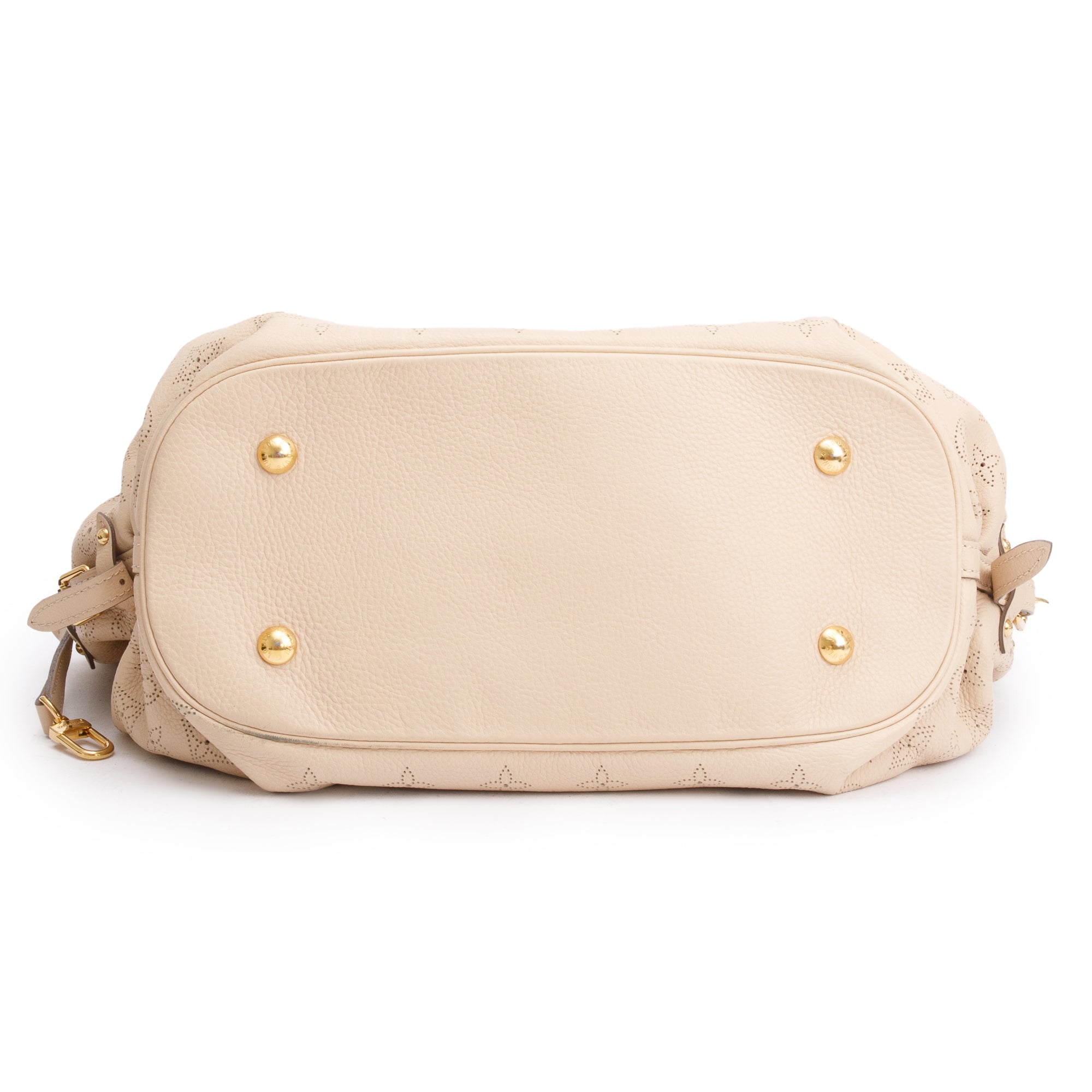 Louis Vuitton Beige Mahina Leather L Hobo