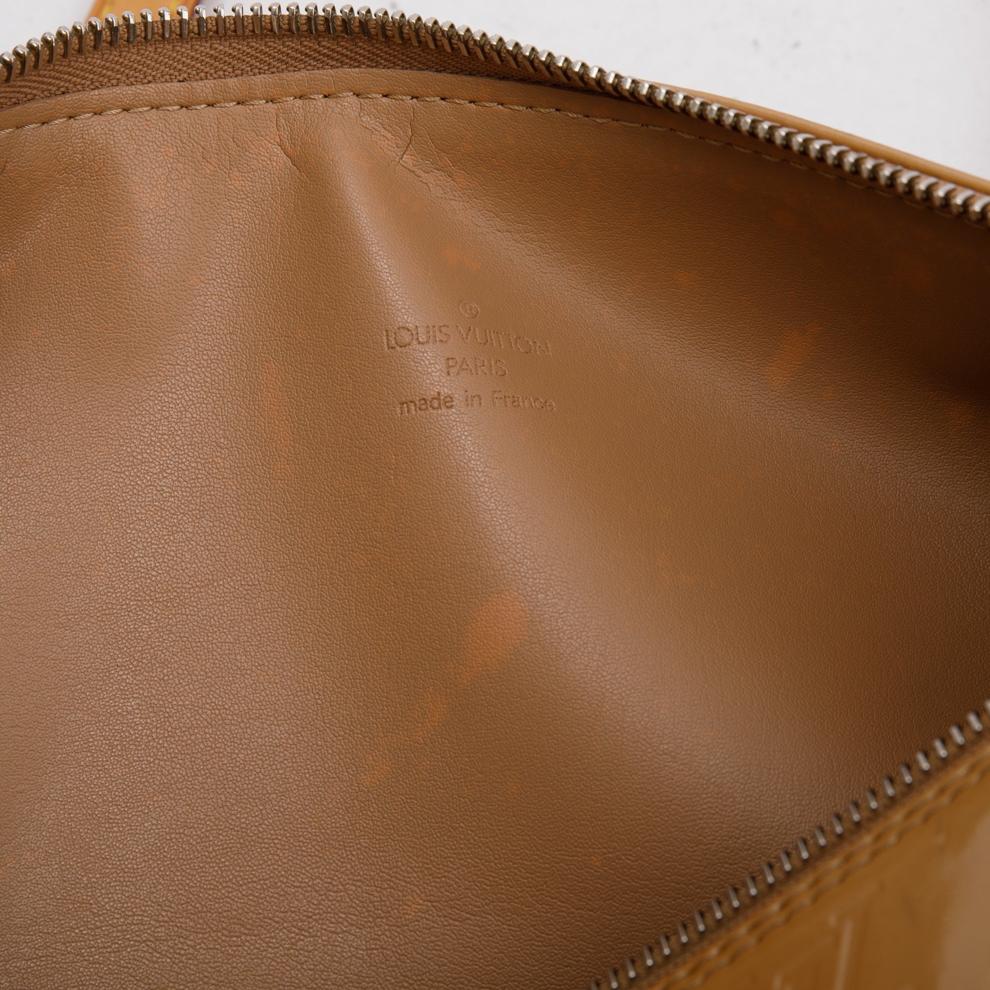 Louis Vuitton Beige Monogram Vernis Bedford Bag