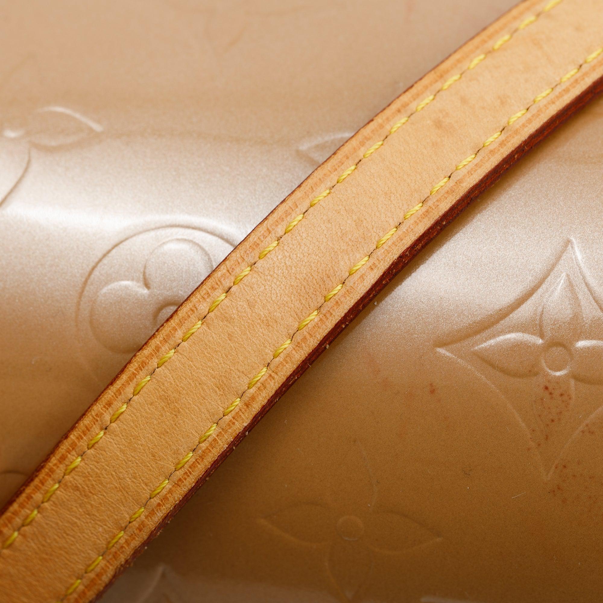 Louis Vuitton Beige Monogram Vernis Bedford Bag