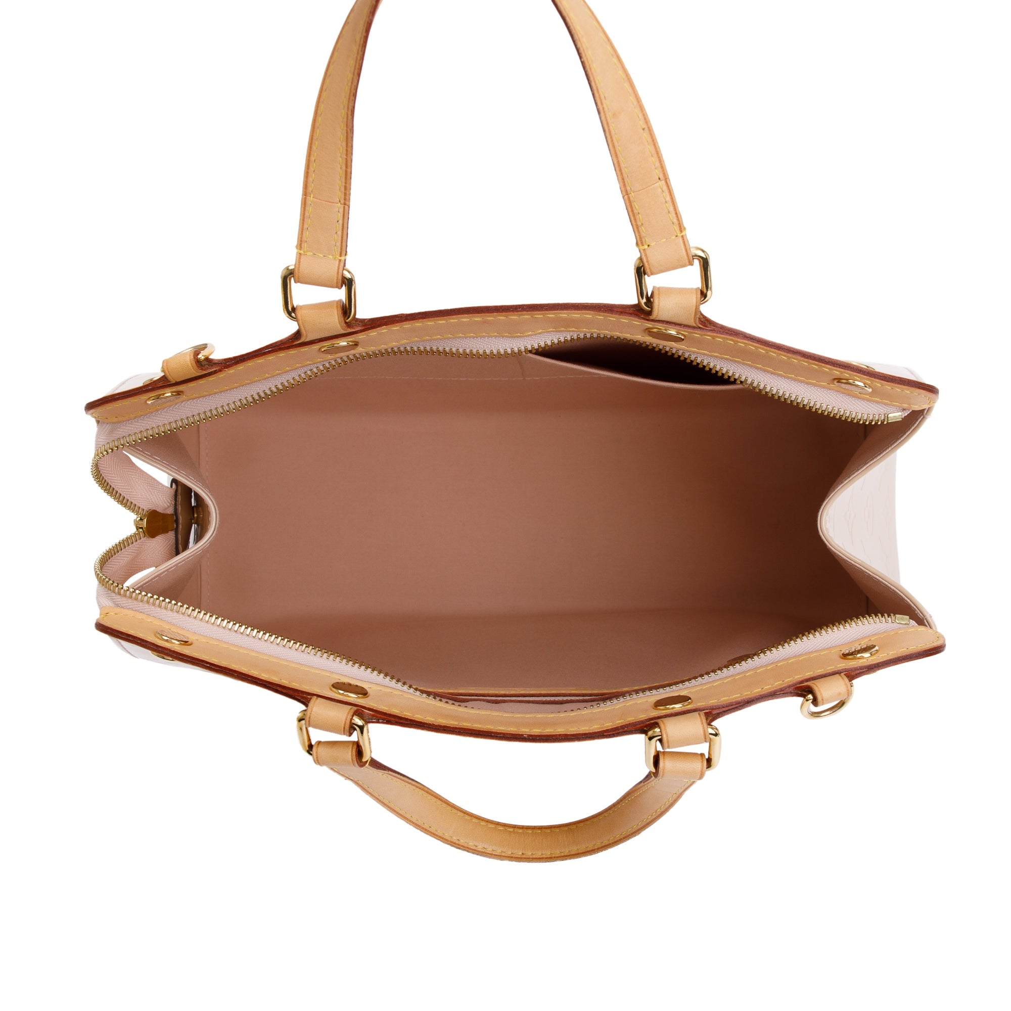 Louis Vuitton Beige Monogram Vernis Brea MM w/ Strap