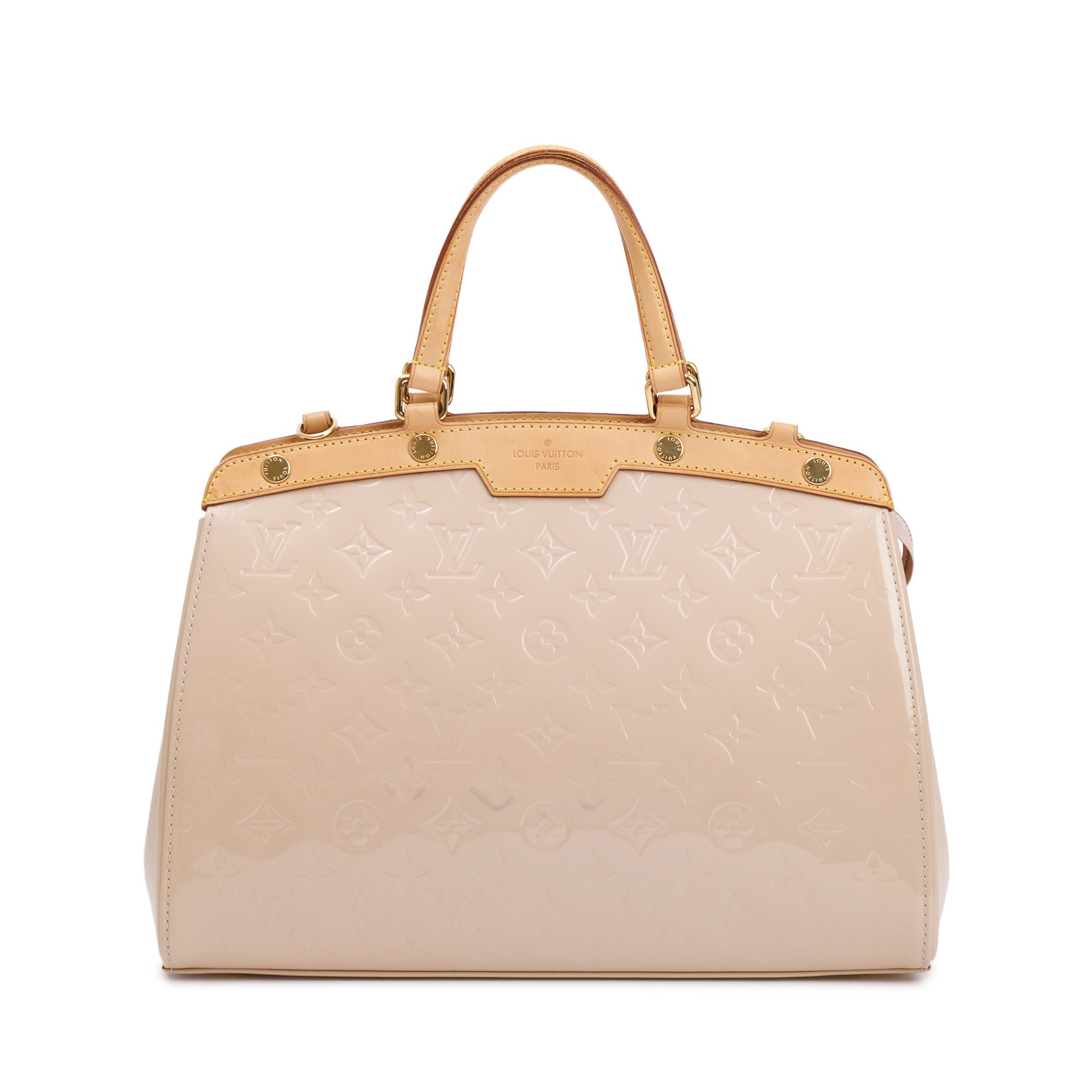 Louis Vuitton Beige Monogram Vernis Brea MM w/ Strap
