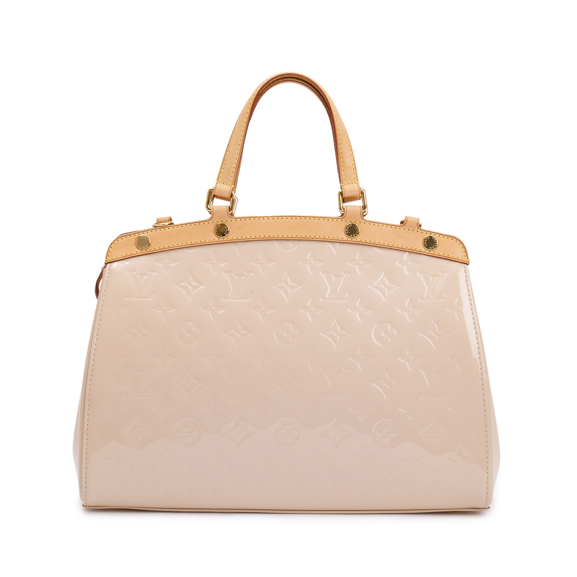 Louis Vuitton Beige Monogram Vernis Brea MM w/ Strap