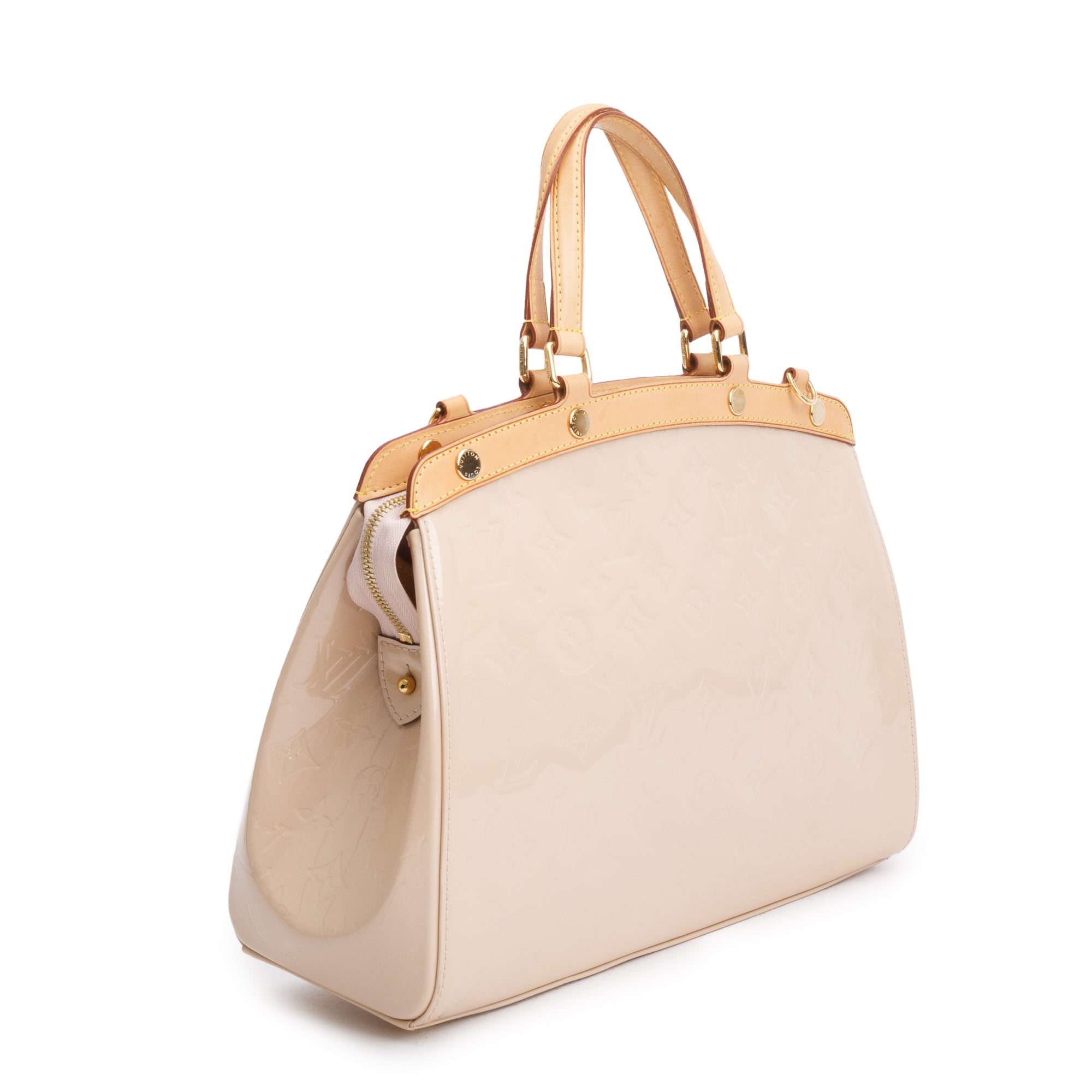 Louis Vuitton Beige Monogram Vernis Brea MM w/ Strap