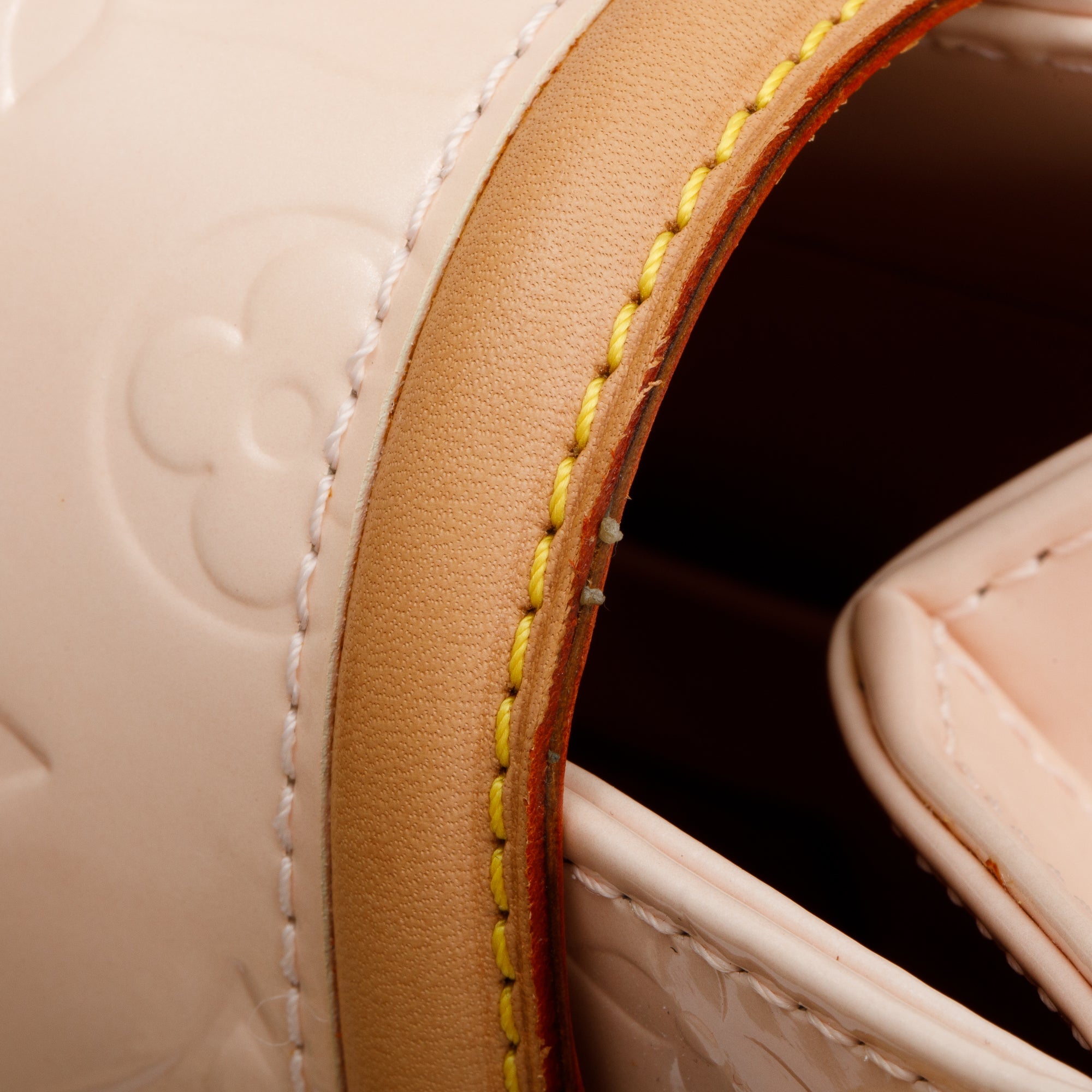 Louis Vuitton Beige Vernis Leather Biscayne Bay Bag