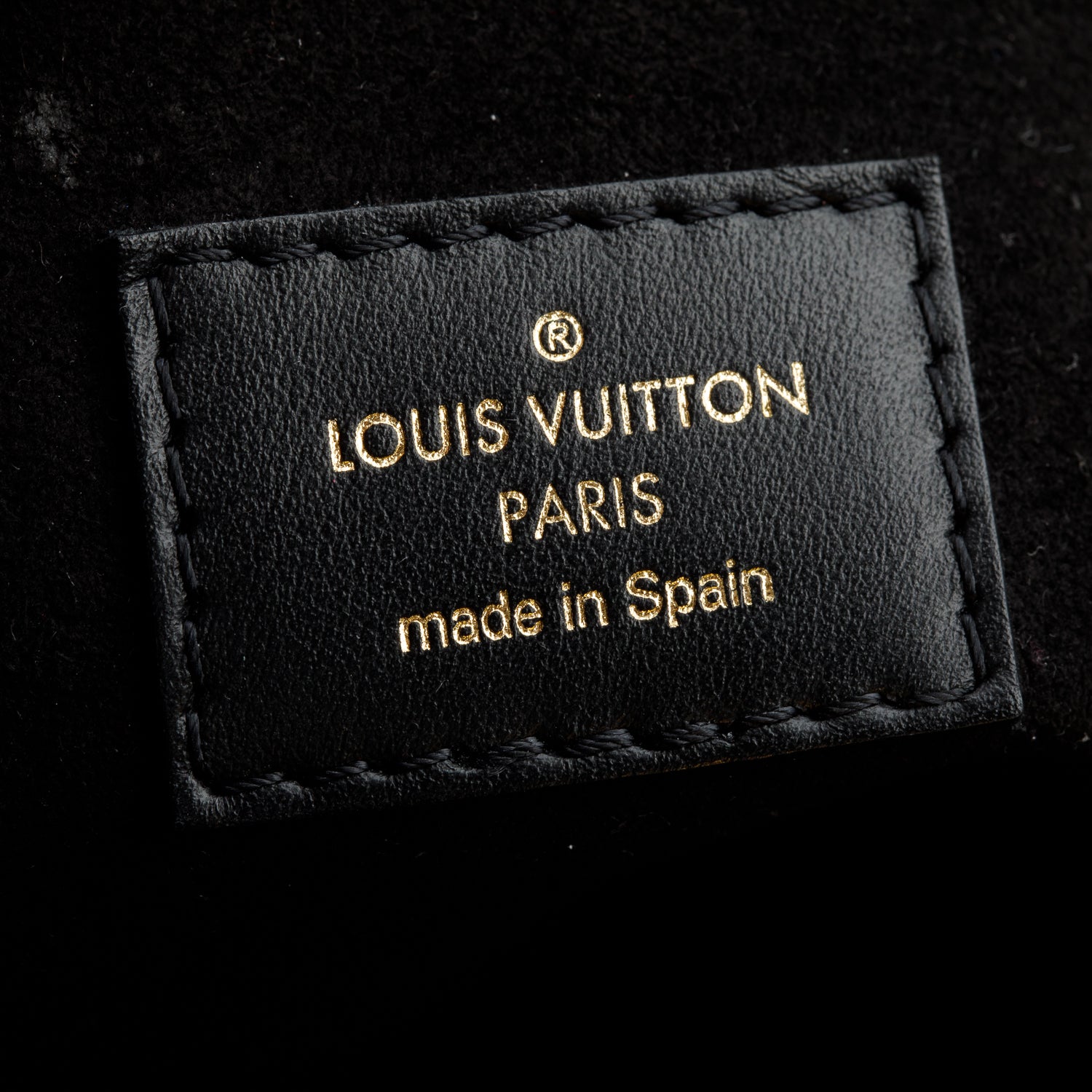 Louis Vuitton Black Calf Leather On My Side PM Tote w/ Strap & Box