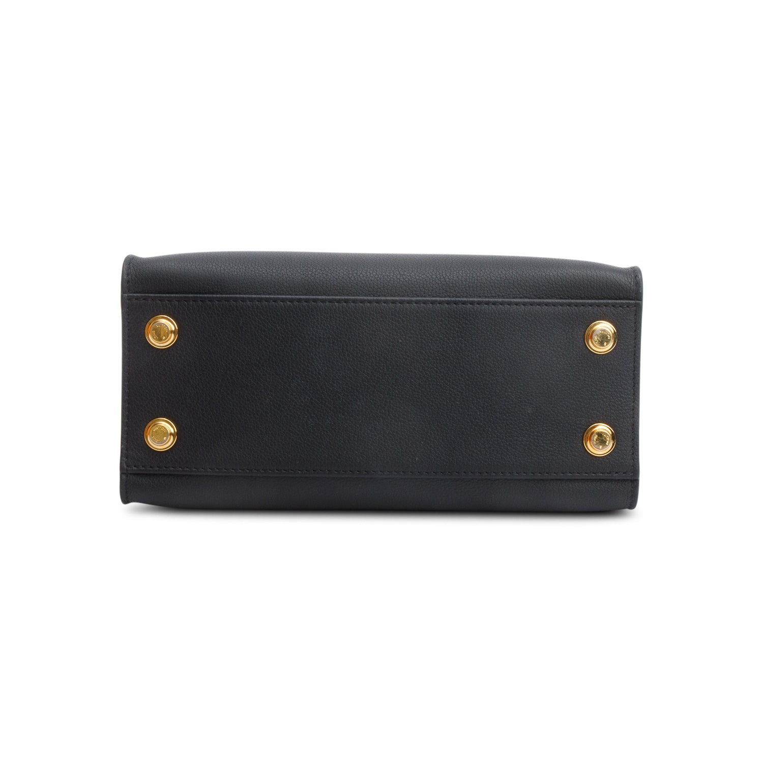 Louis Vuitton Black Calf Leather On My Side PM Tote w/ Strap & Box